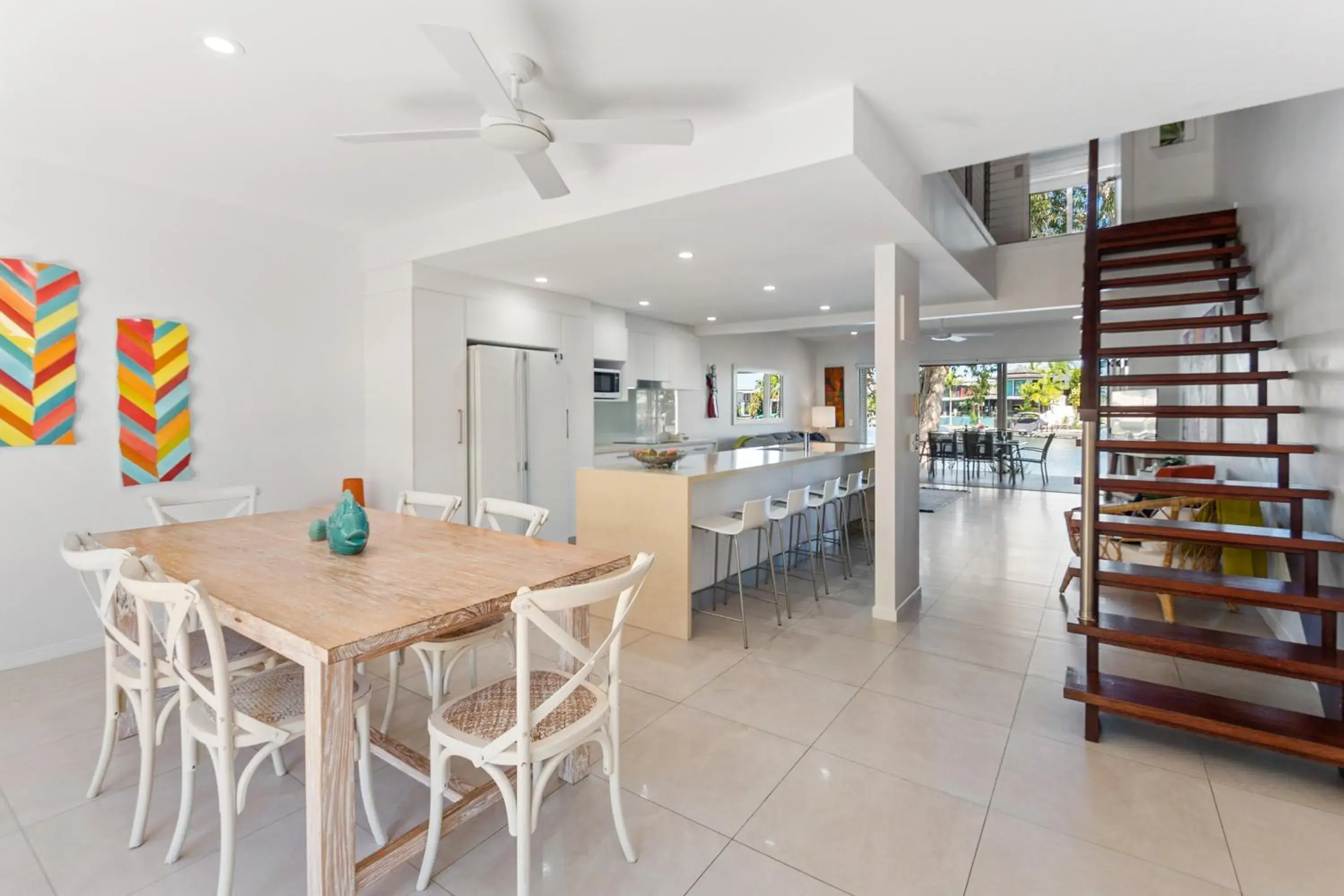 Dining Area in Noosa Entrance Waterfront Resort