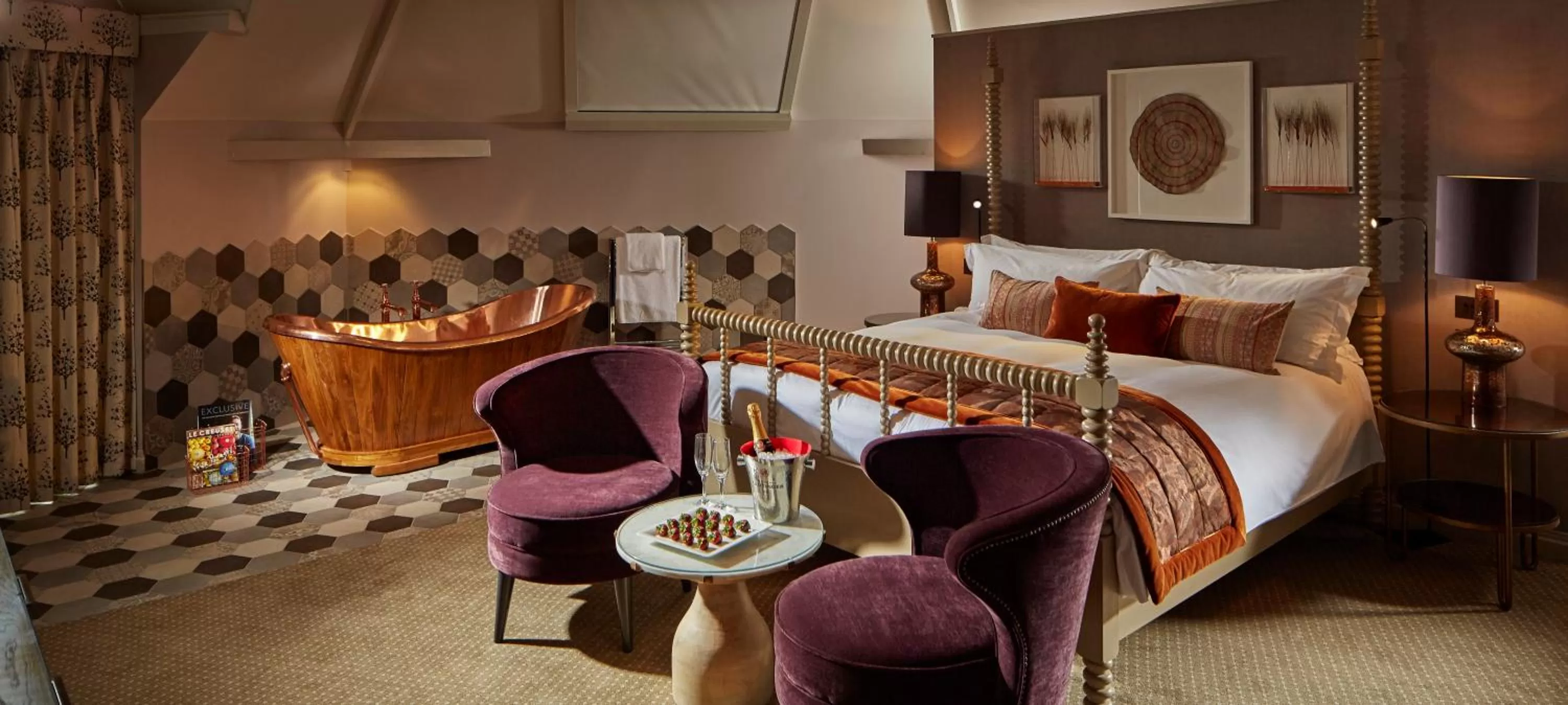 Bedroom, Bed in Pennyhill Park Hotel and Spa