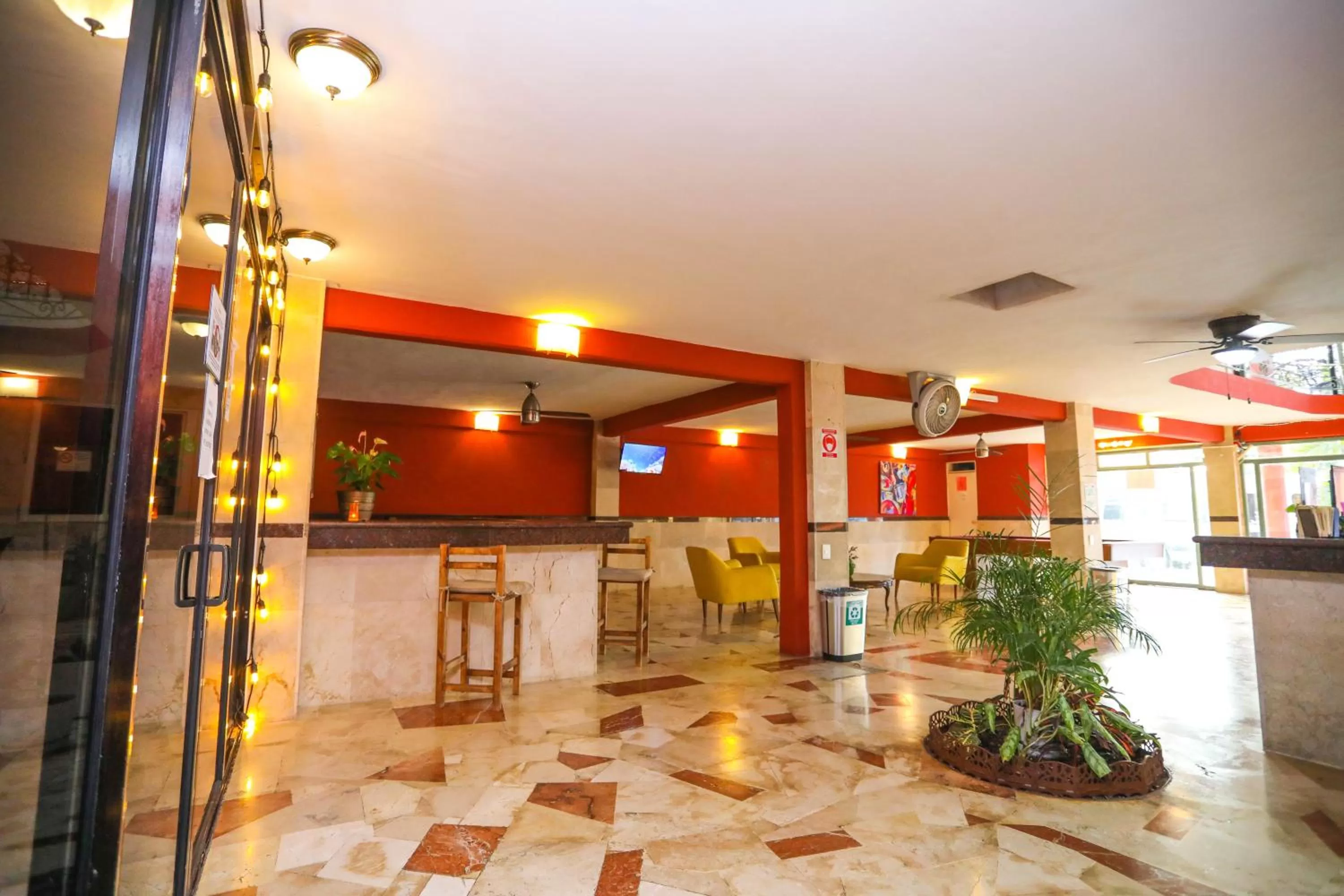 Lobby or reception in Hotel Santa Maria