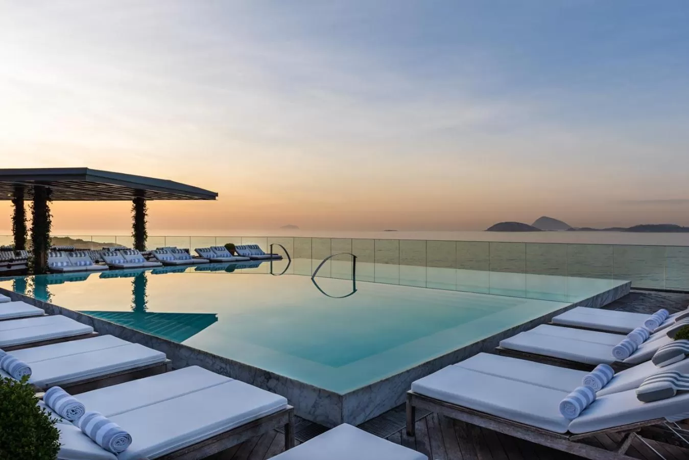 Pool view in Hotel Fasano Rio de Janeiro