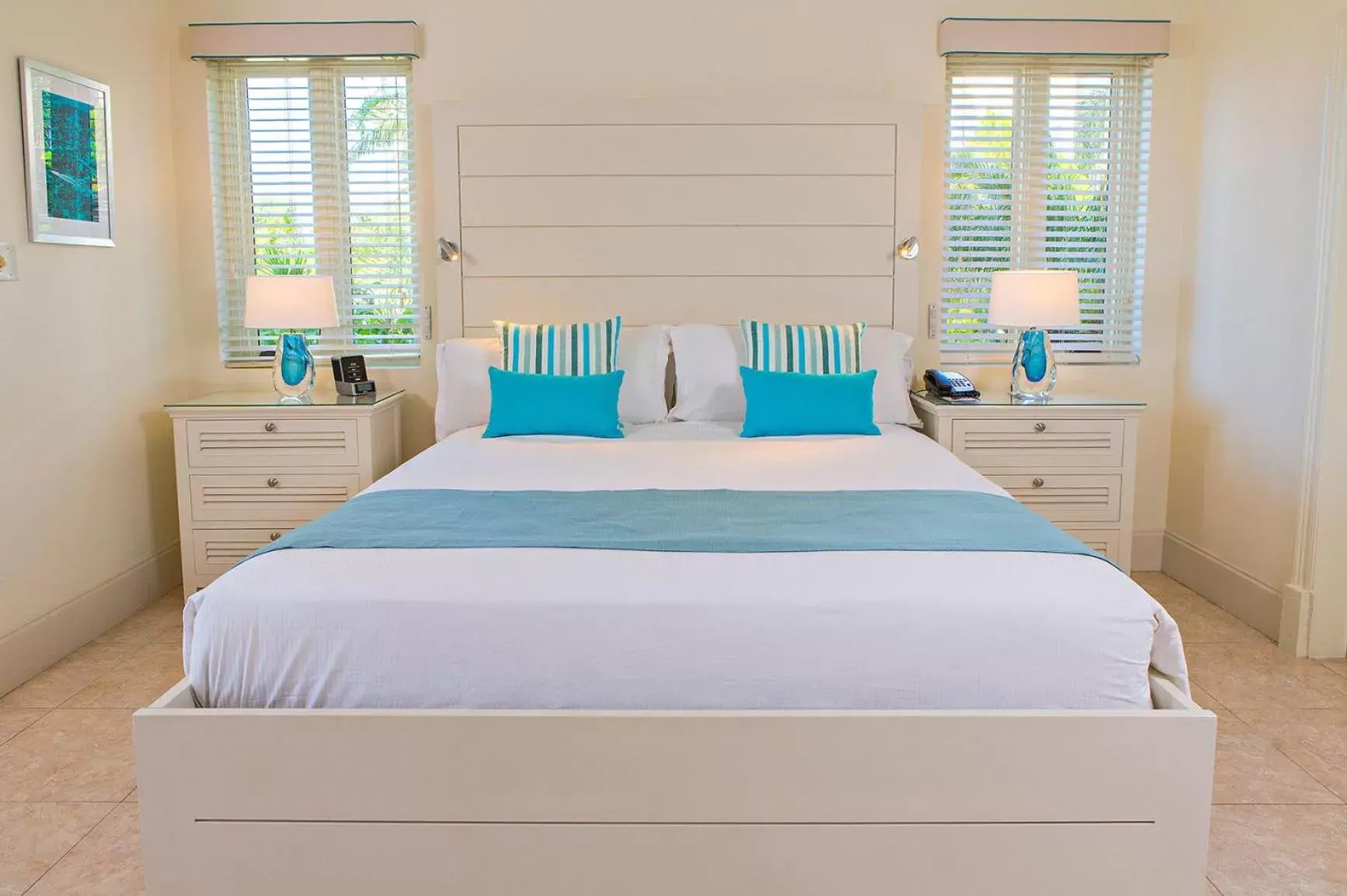 Bed in Blue Waters Resort and Spa