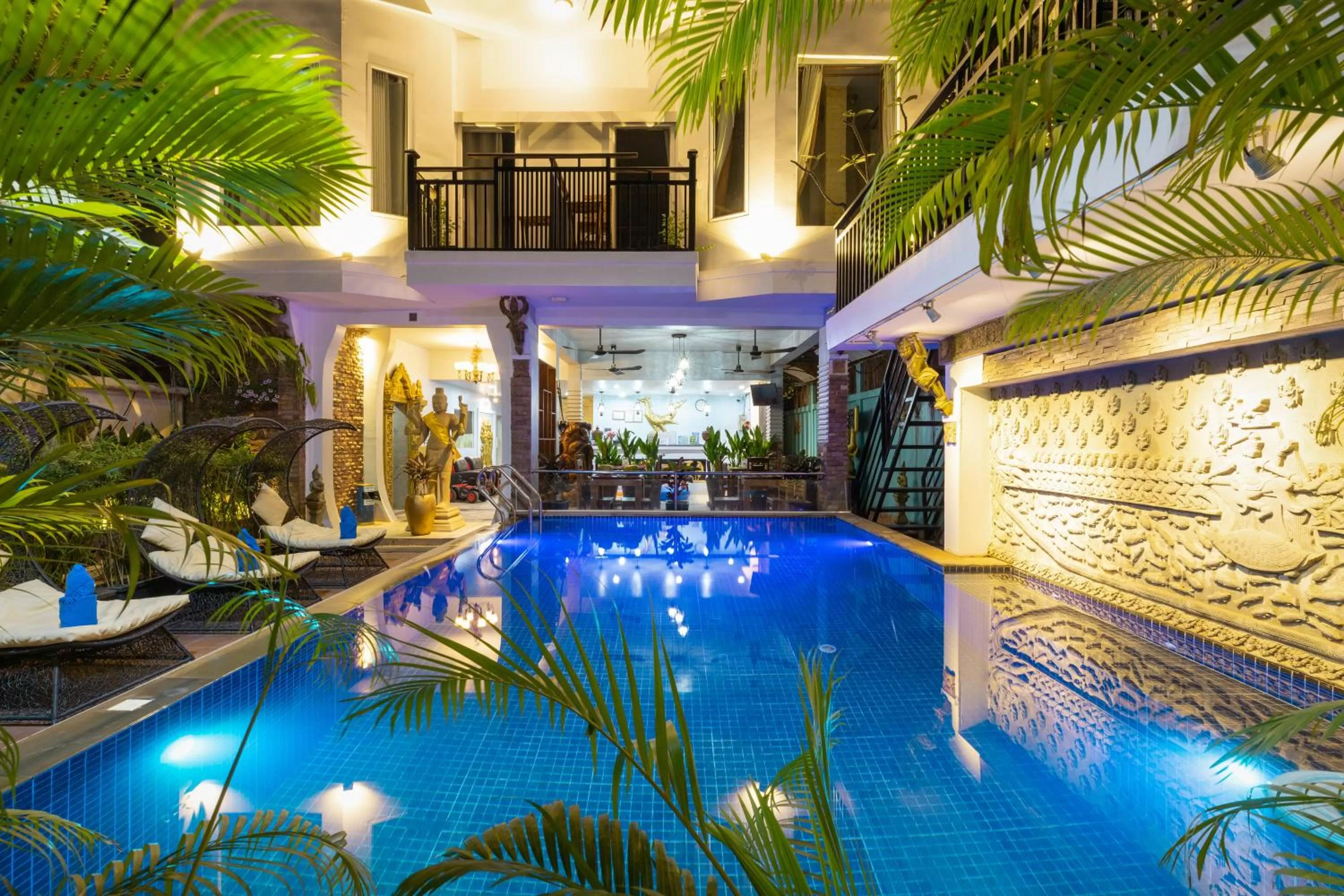 Swimming pool in The Five Senses Boutique Hotel
