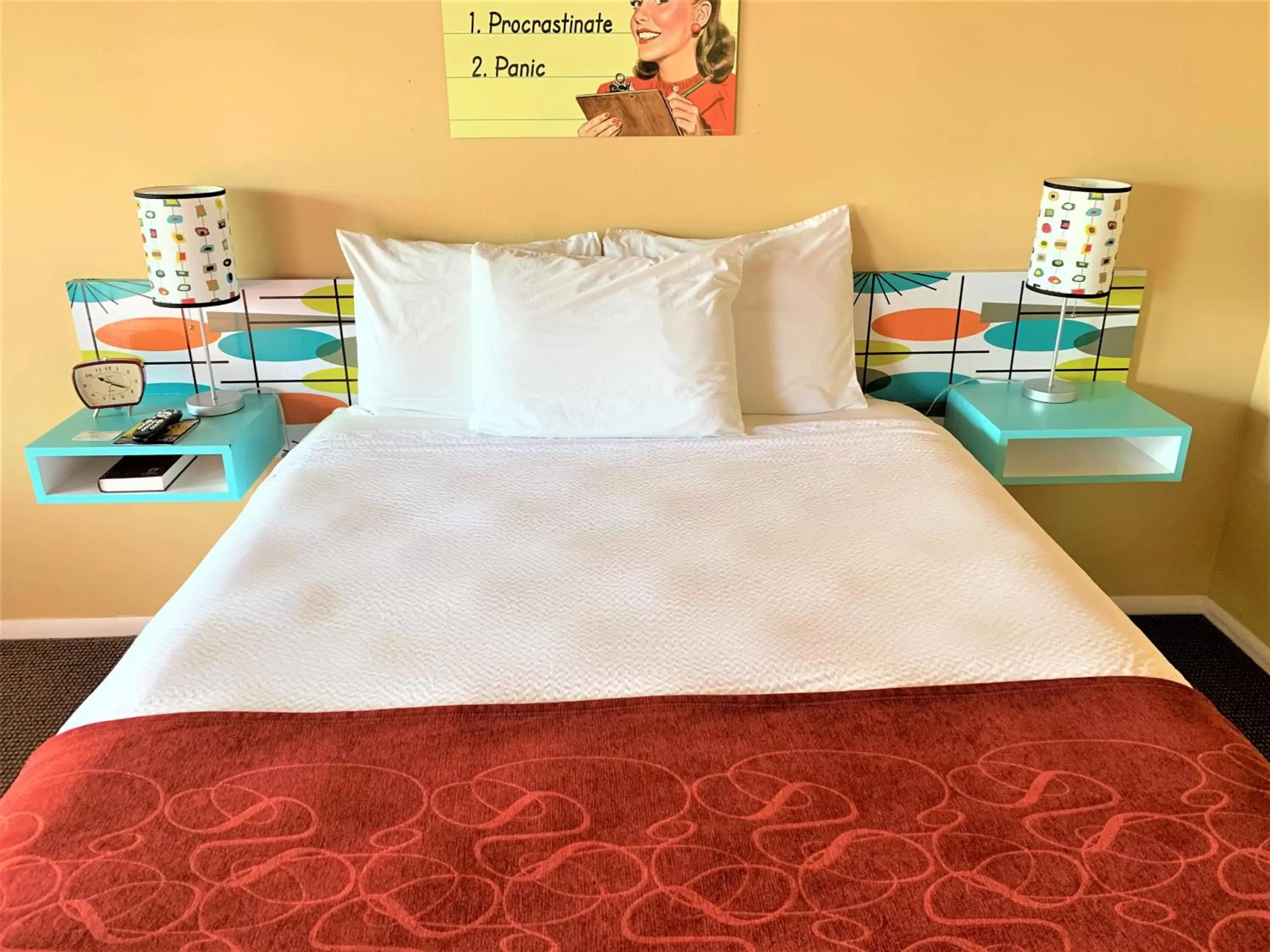 Bed in Atomic Motel