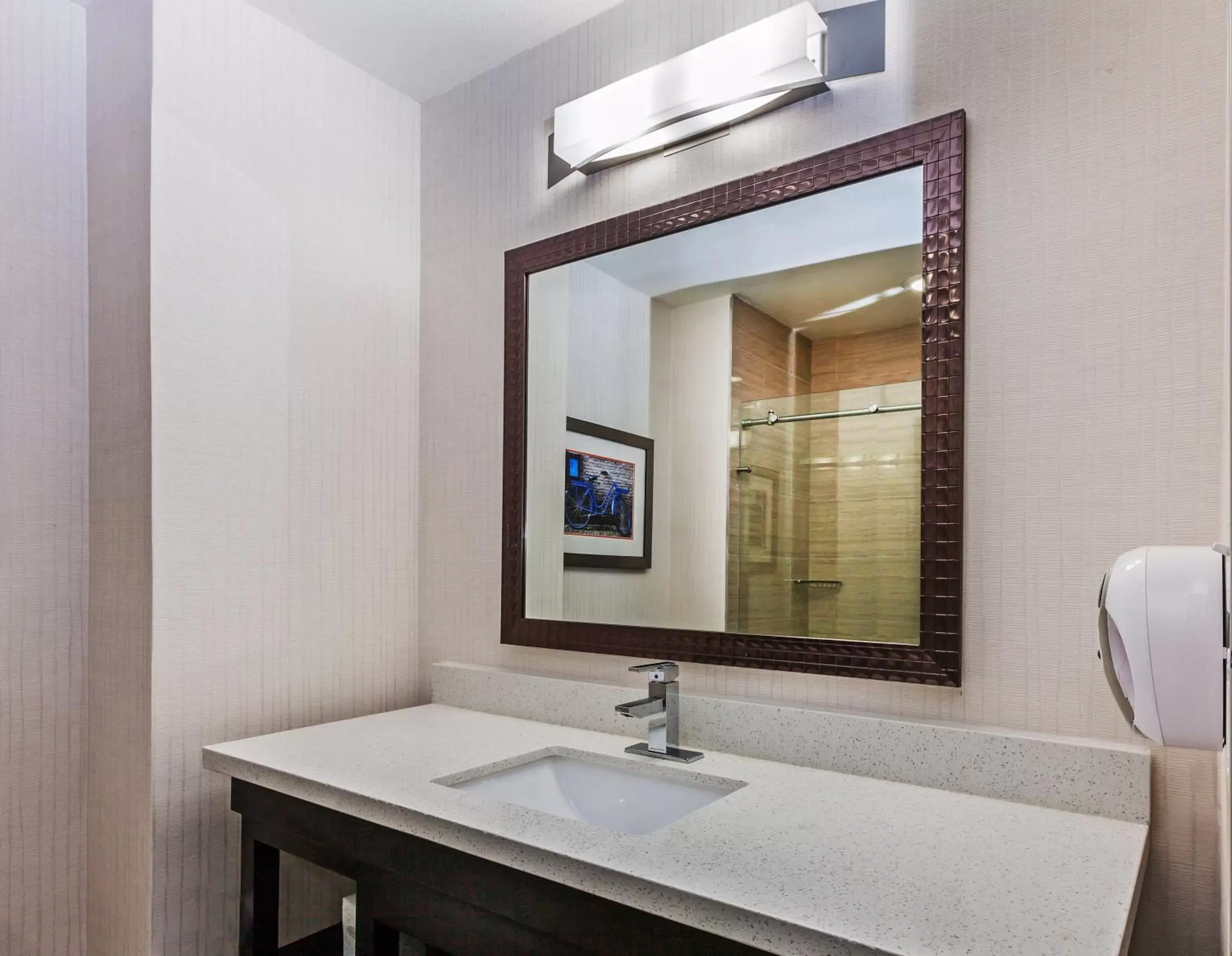 Bathroom in Holiday Inn Express Hotel and Suites Houston East, an IHG Hotel
