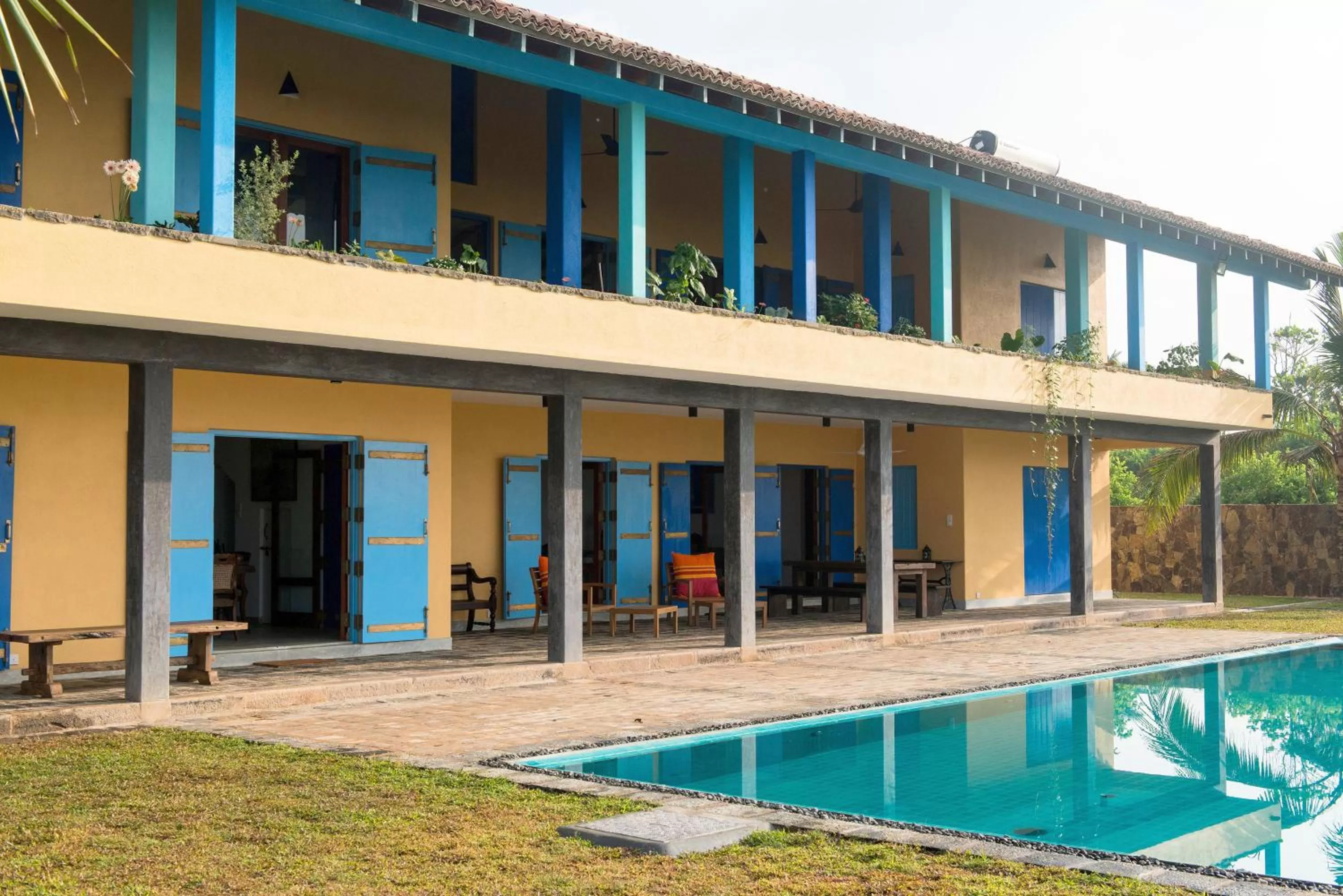 Swimming pool in Villa Atulya at Ocean's edge