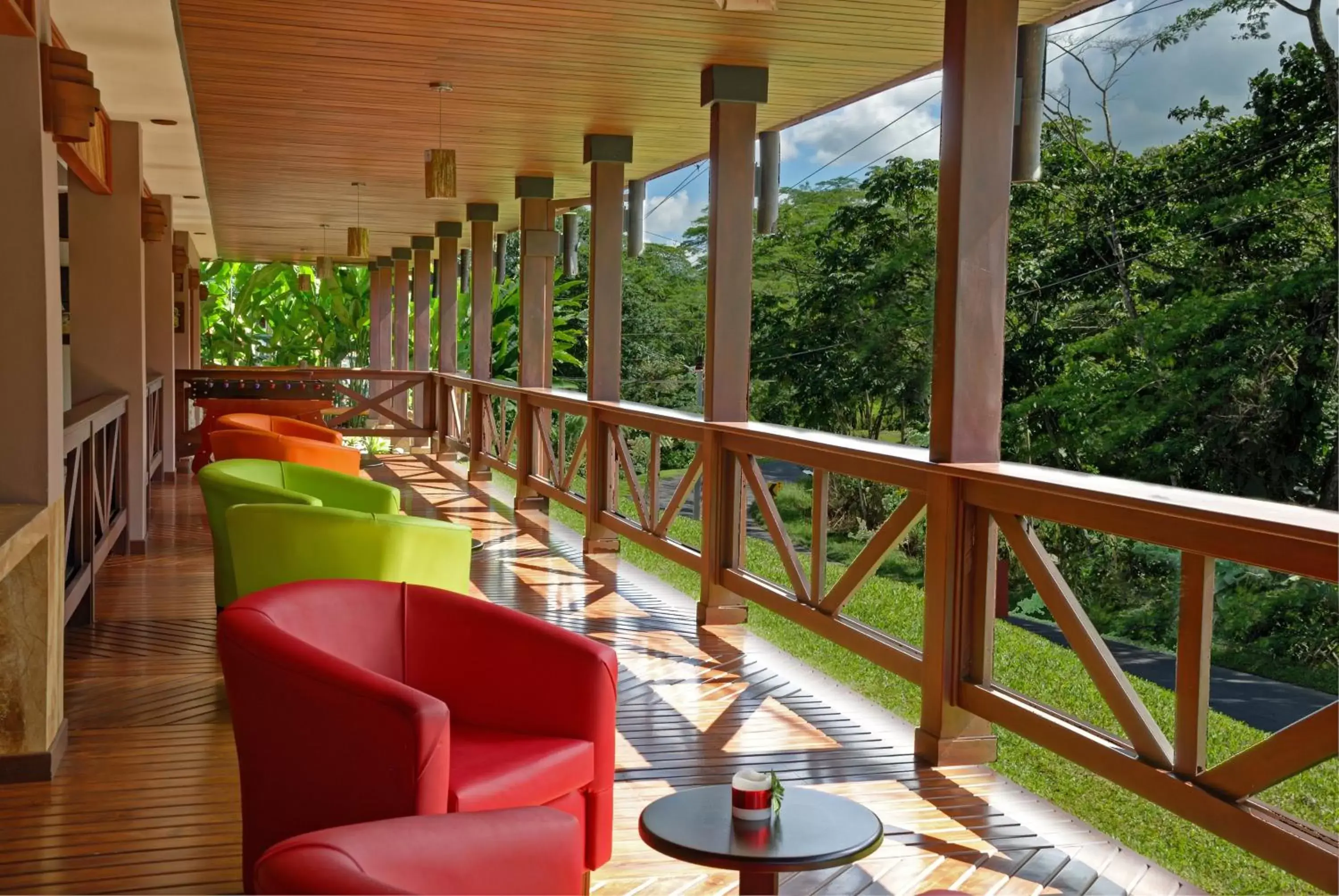 Patio in Volcano Lodge, Hotel & Thermal Experience