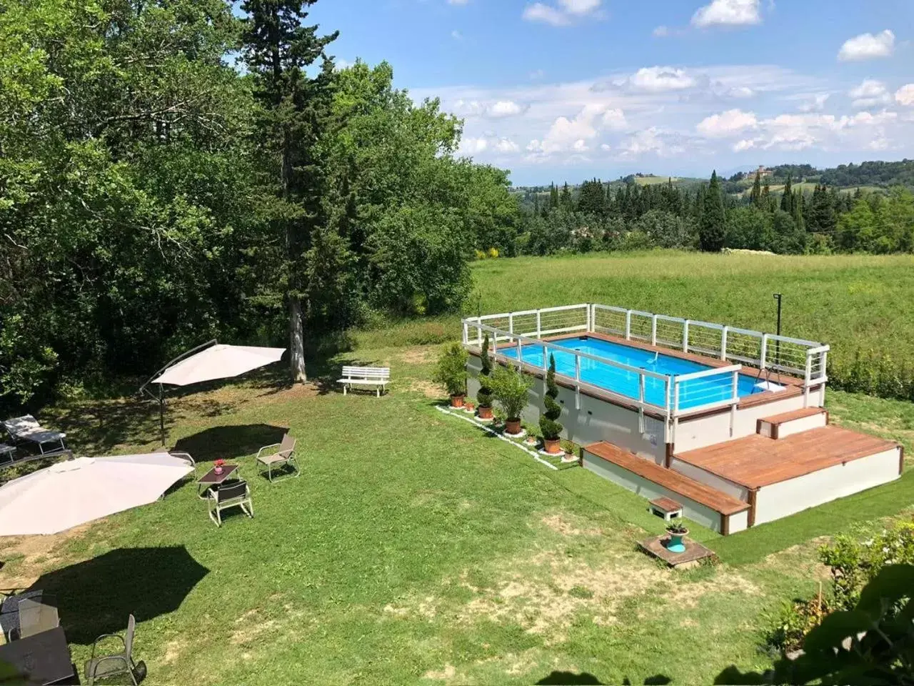 Pool View in Villa Albertina