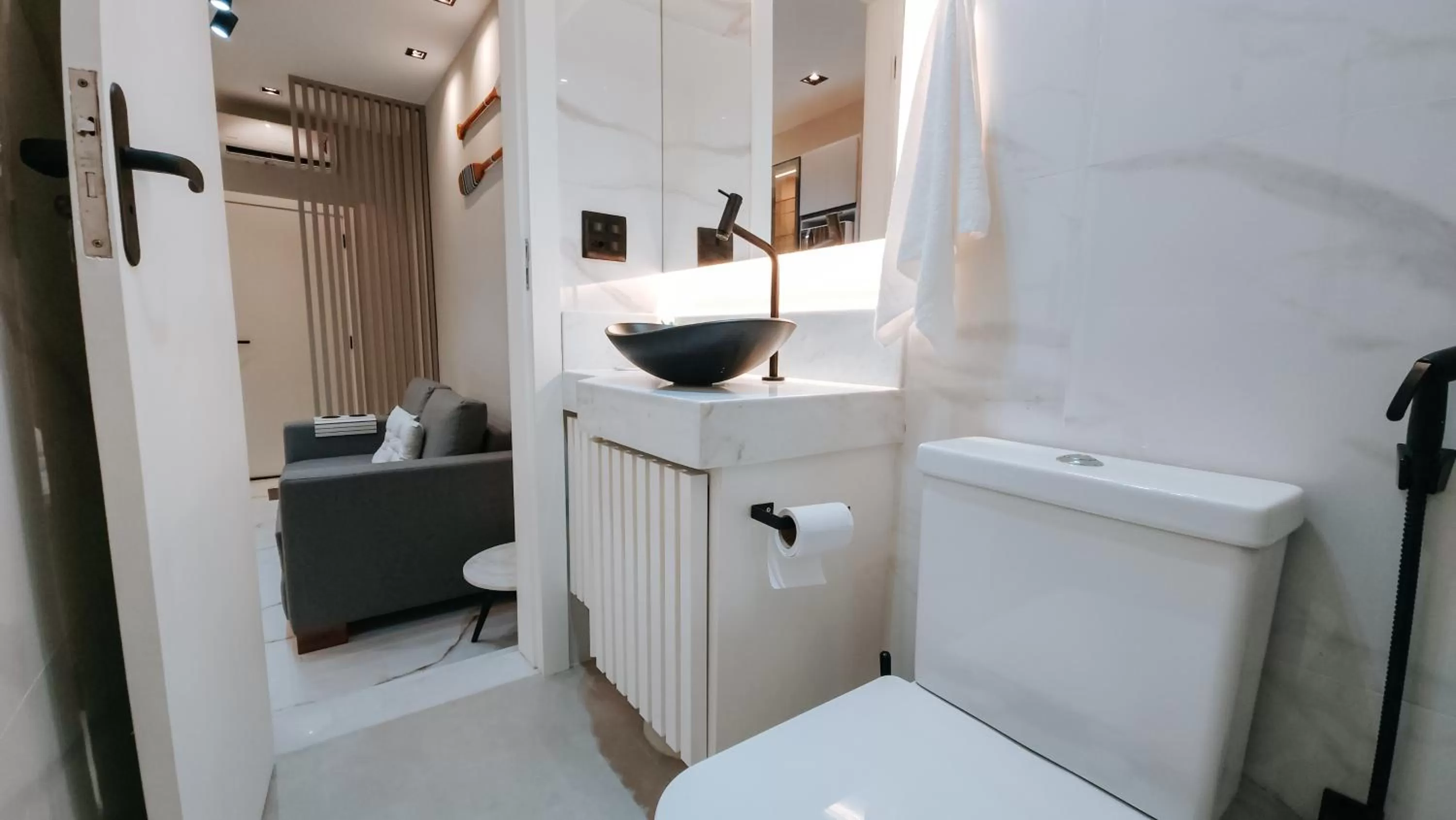 Bathroom in Suítes Água Marinha