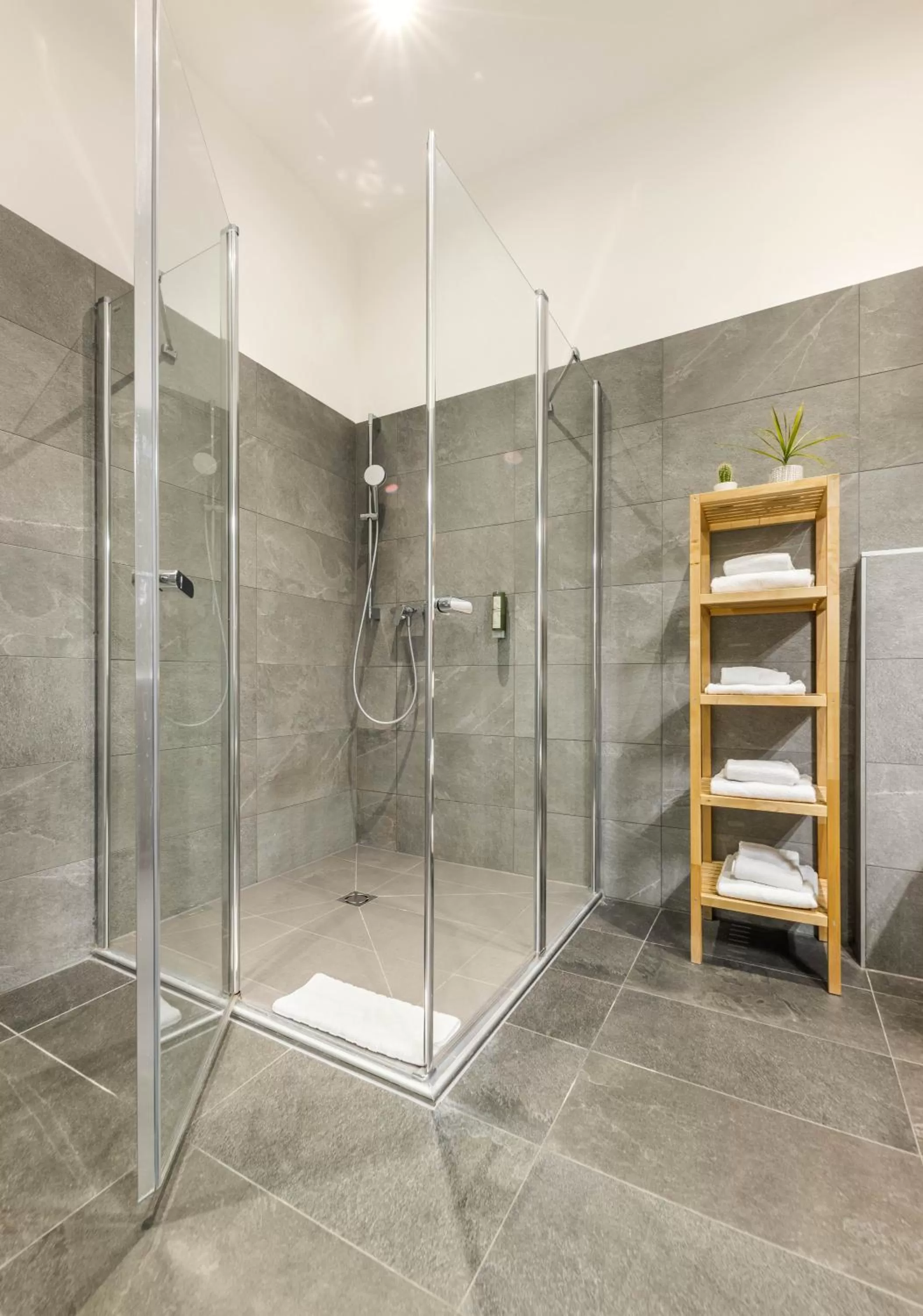 Shower in Jimmy's Apartments Emerald