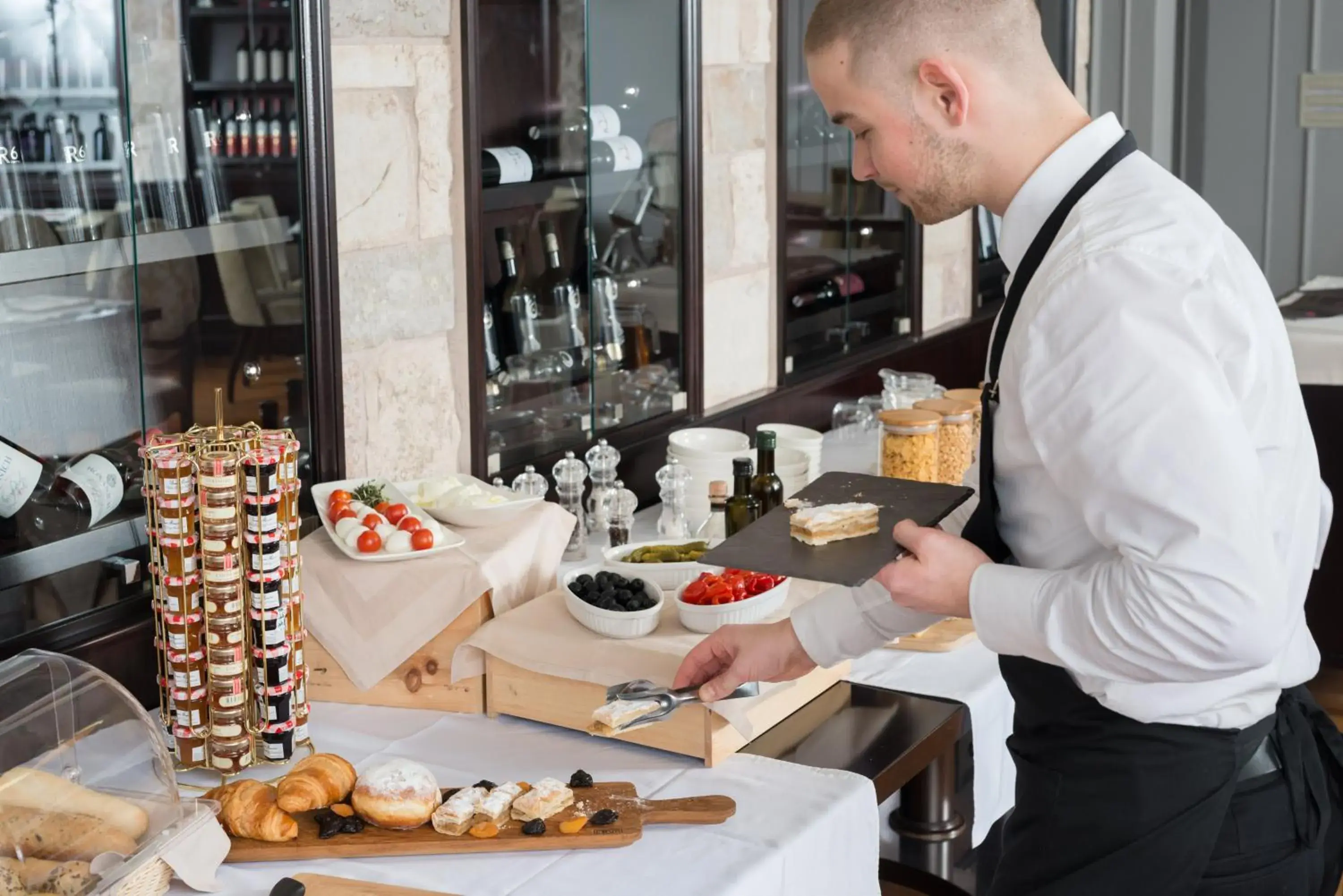 Buffet breakfast in Bastion Heritage Hotel - Relais & Châteaux