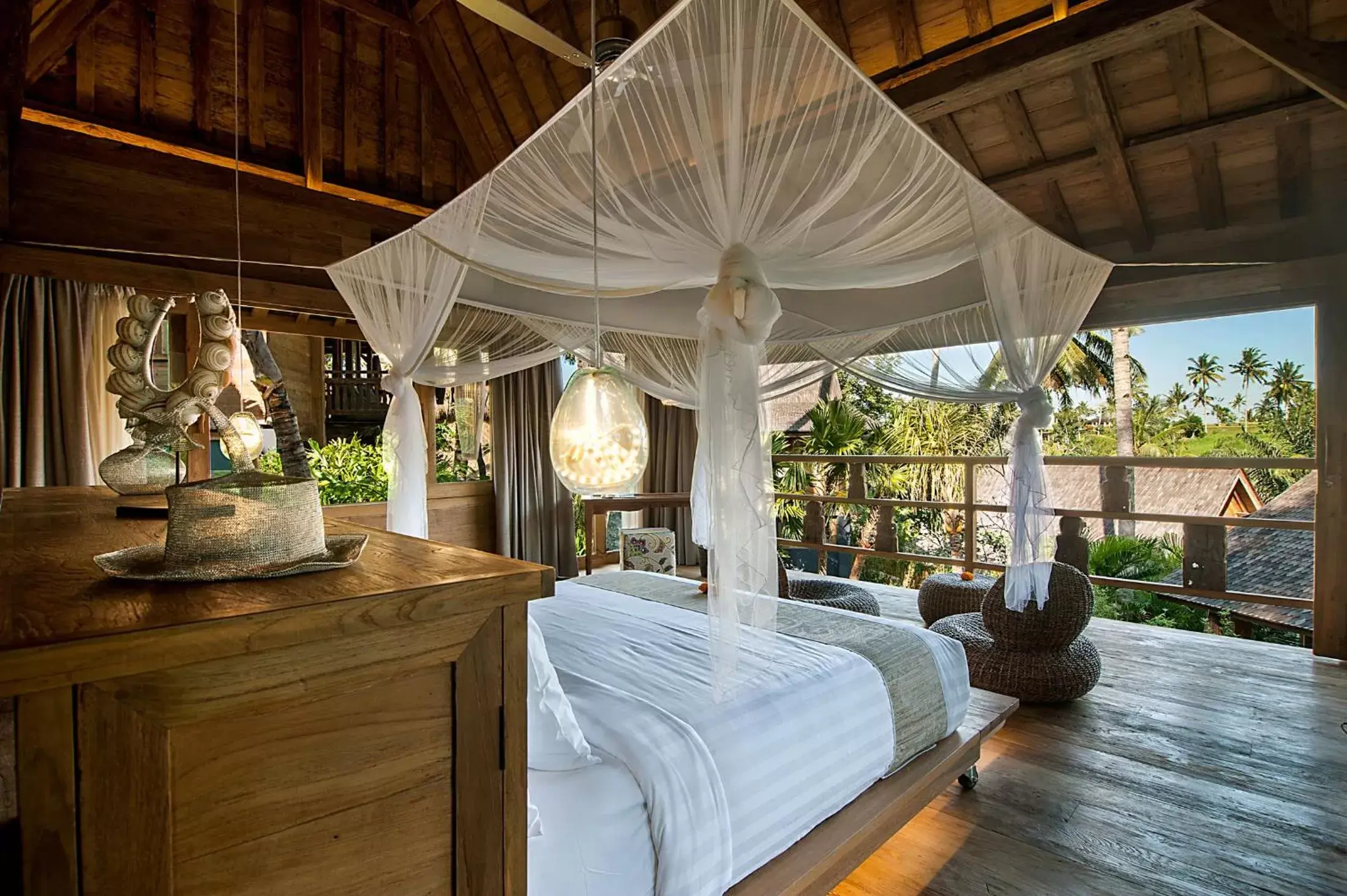 Bed in Blue Karma Dijiwa Ubud