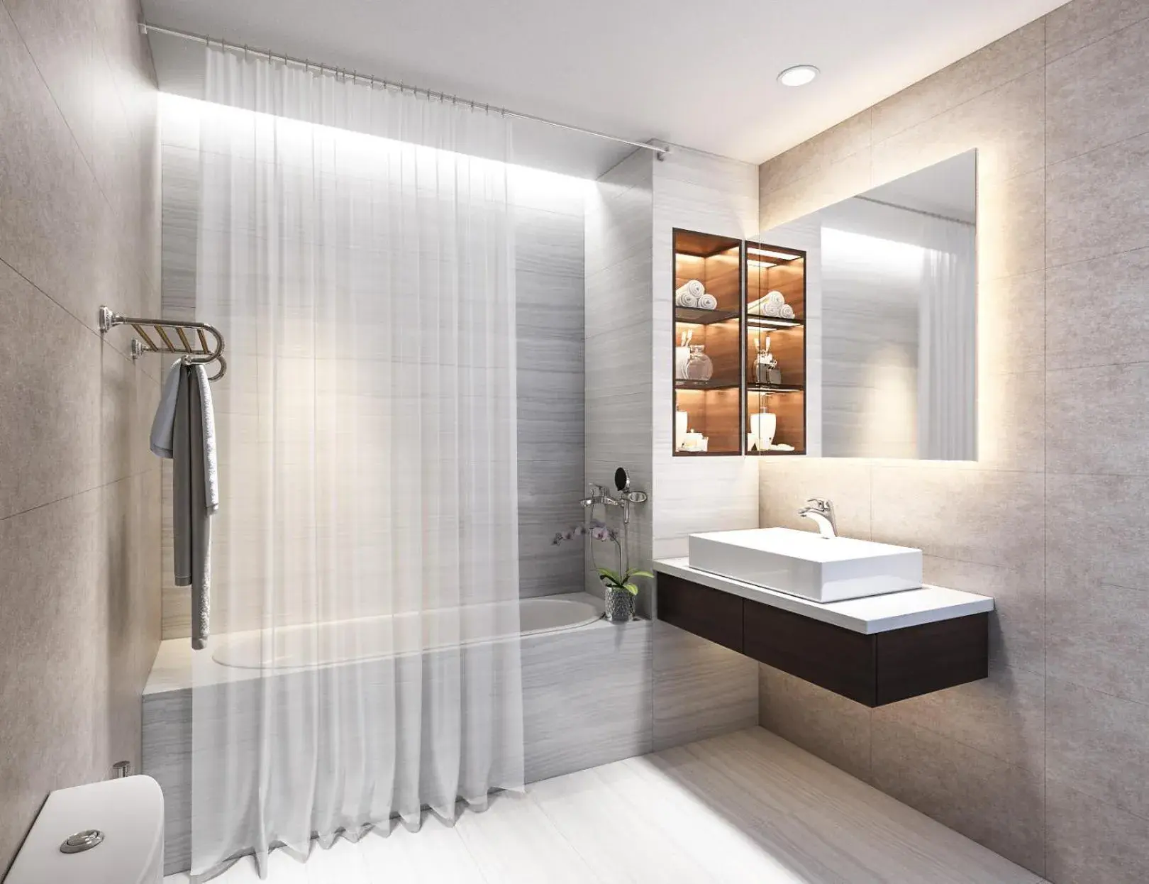 Bathroom in Ha Noi Hotel near Tan Son Nhat International Airport