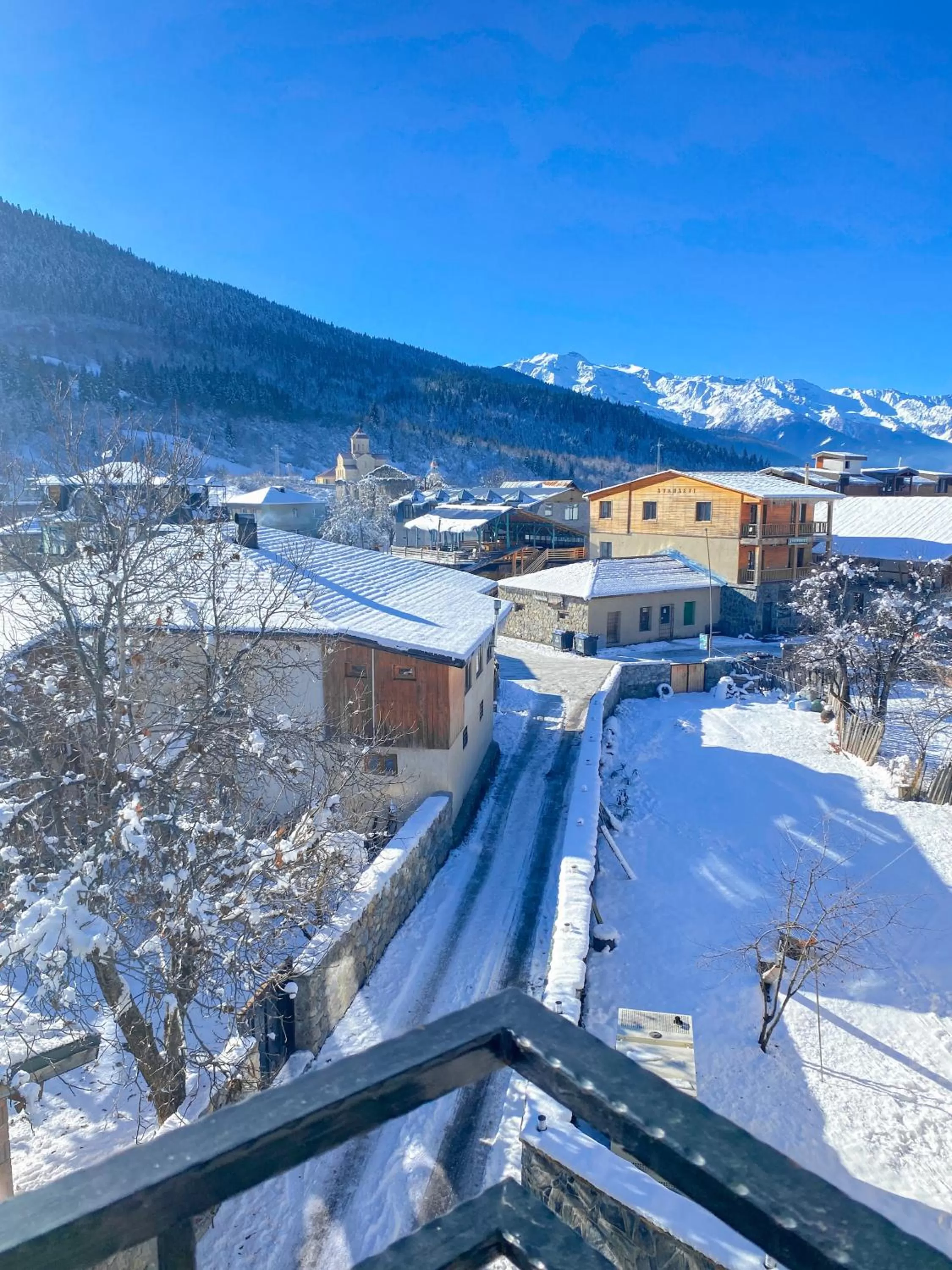 Balcony/Terrace in Hotel Mestia Inn