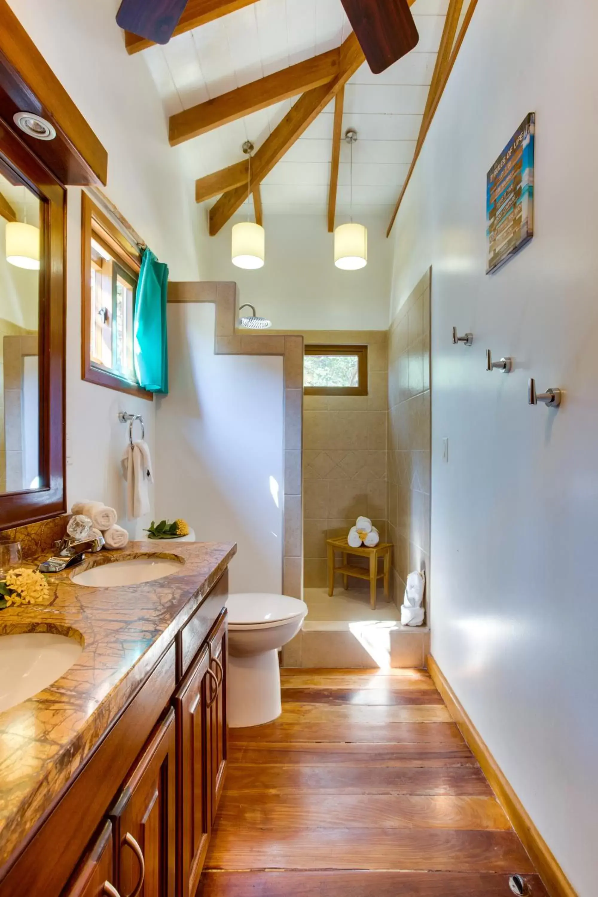 Bathroom in Mariposa Belize Beach Resort