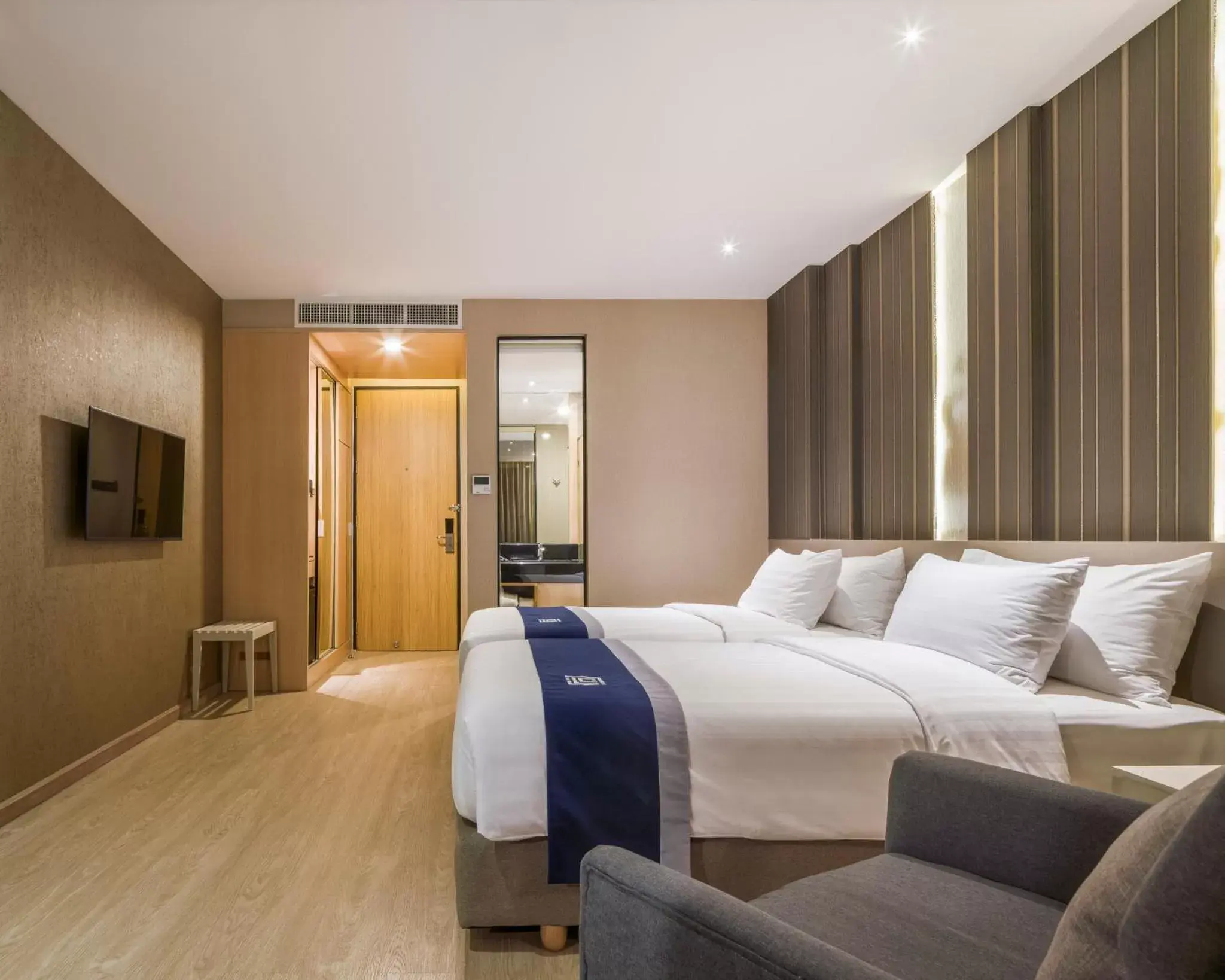 Bedroom in Zayn Hotel Bangkok - SHA Plus Certified