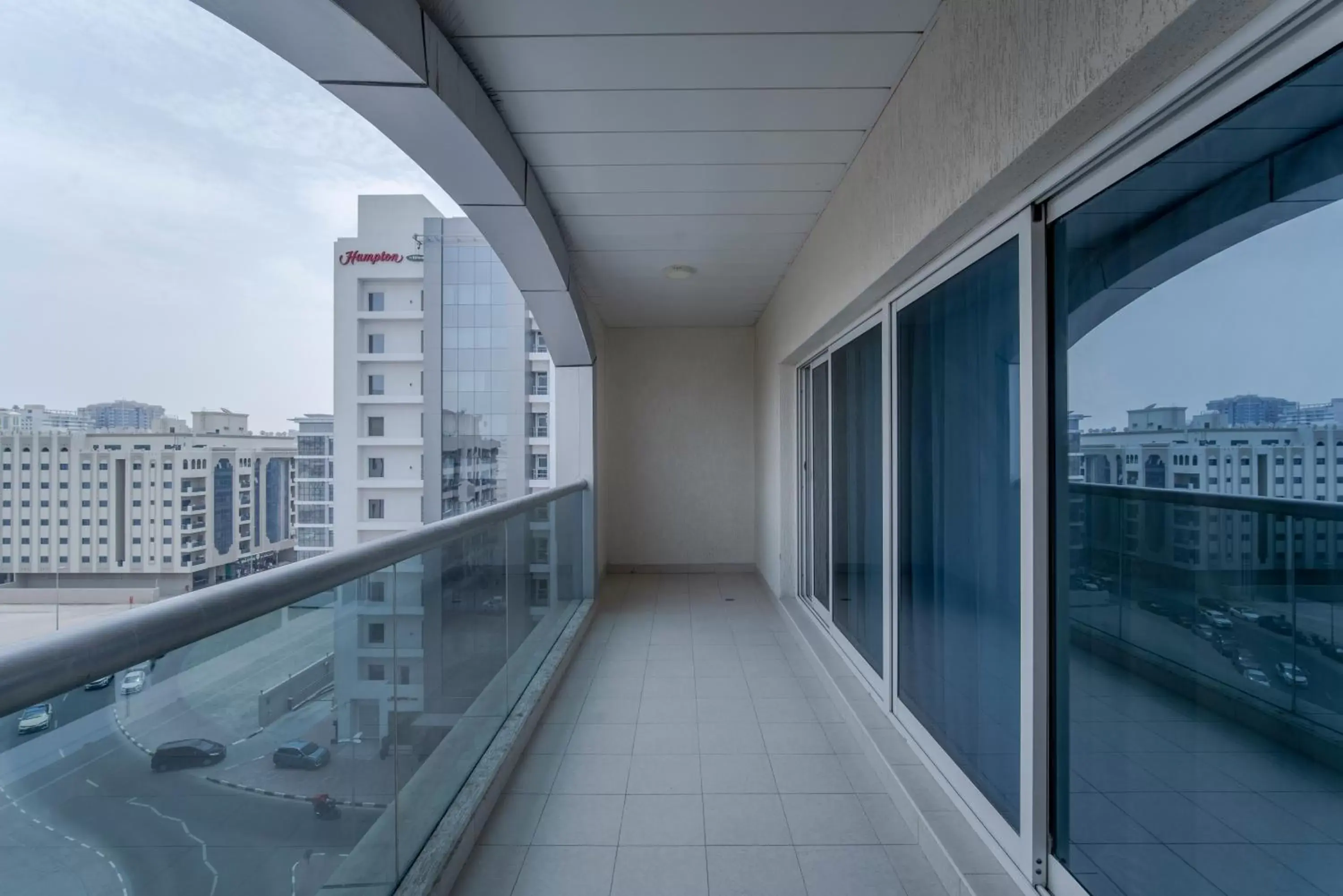 Balcony/Terrace in Rose Garden Hotel Apartments - Al Barsha, Near Metro Station
