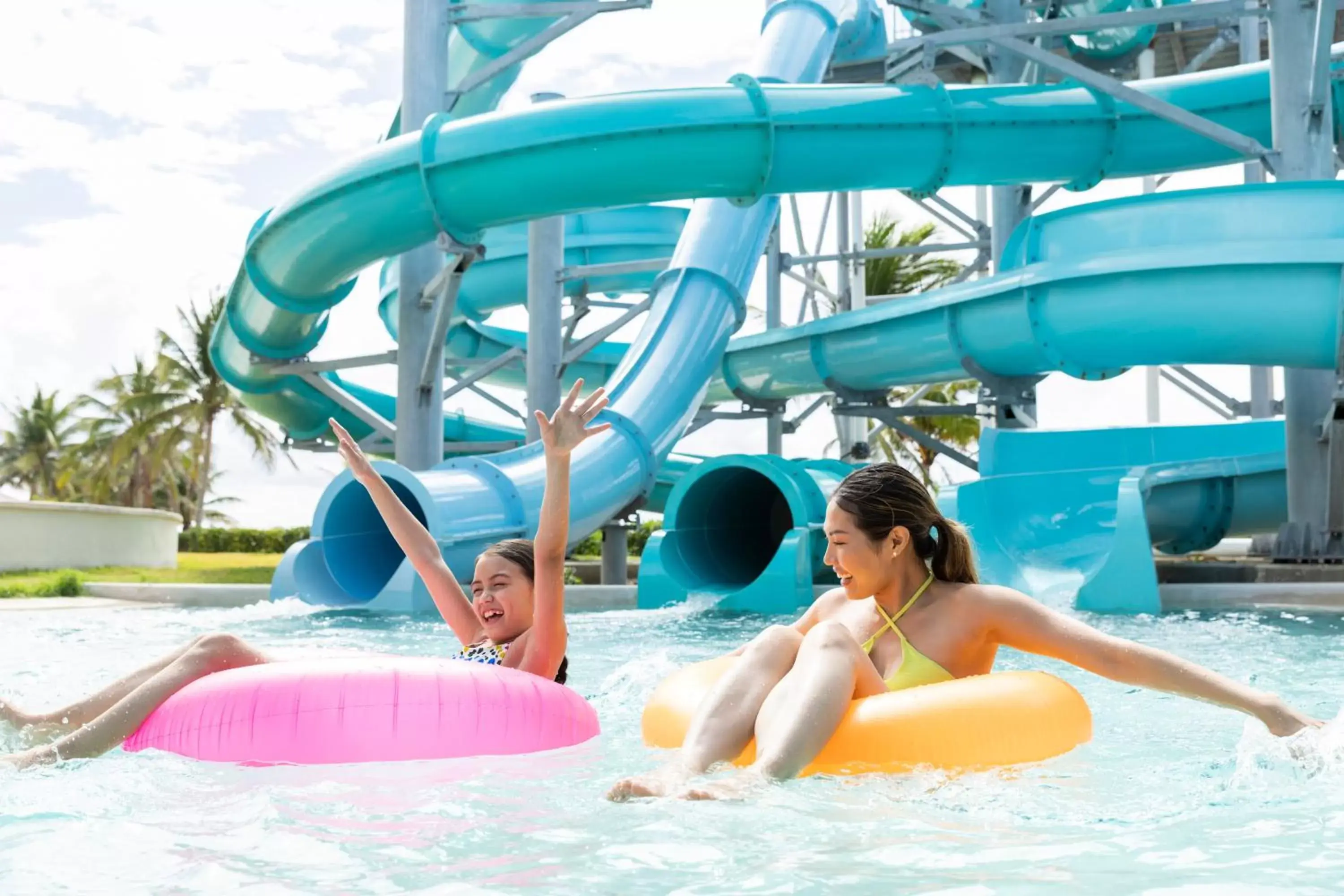 Aqua park, Water Park in Hyatt Ziva Riviera Cancun All-Inclusive