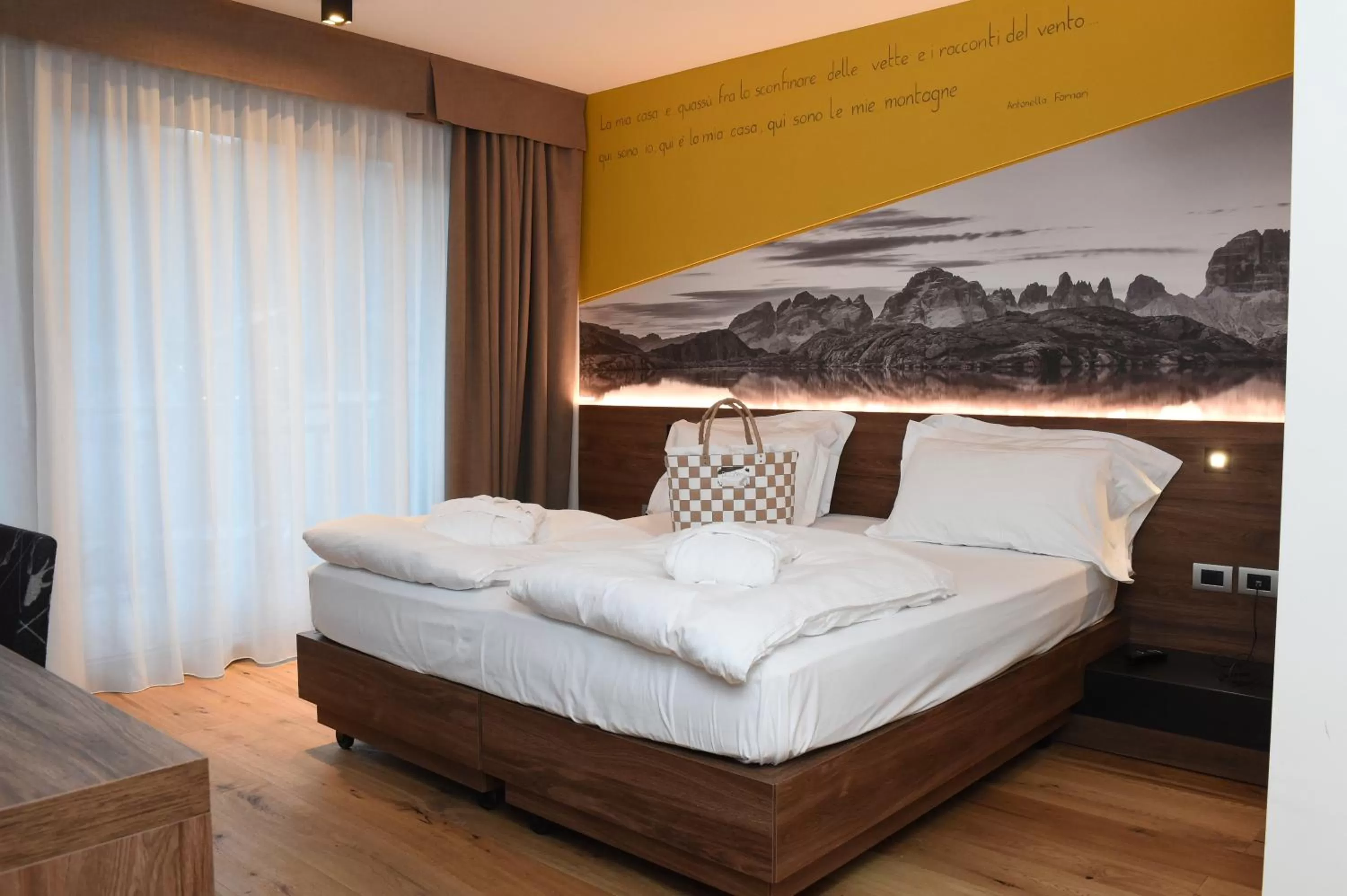 Photo of the whole room, Bed in Dolomeet Boutique Hotel