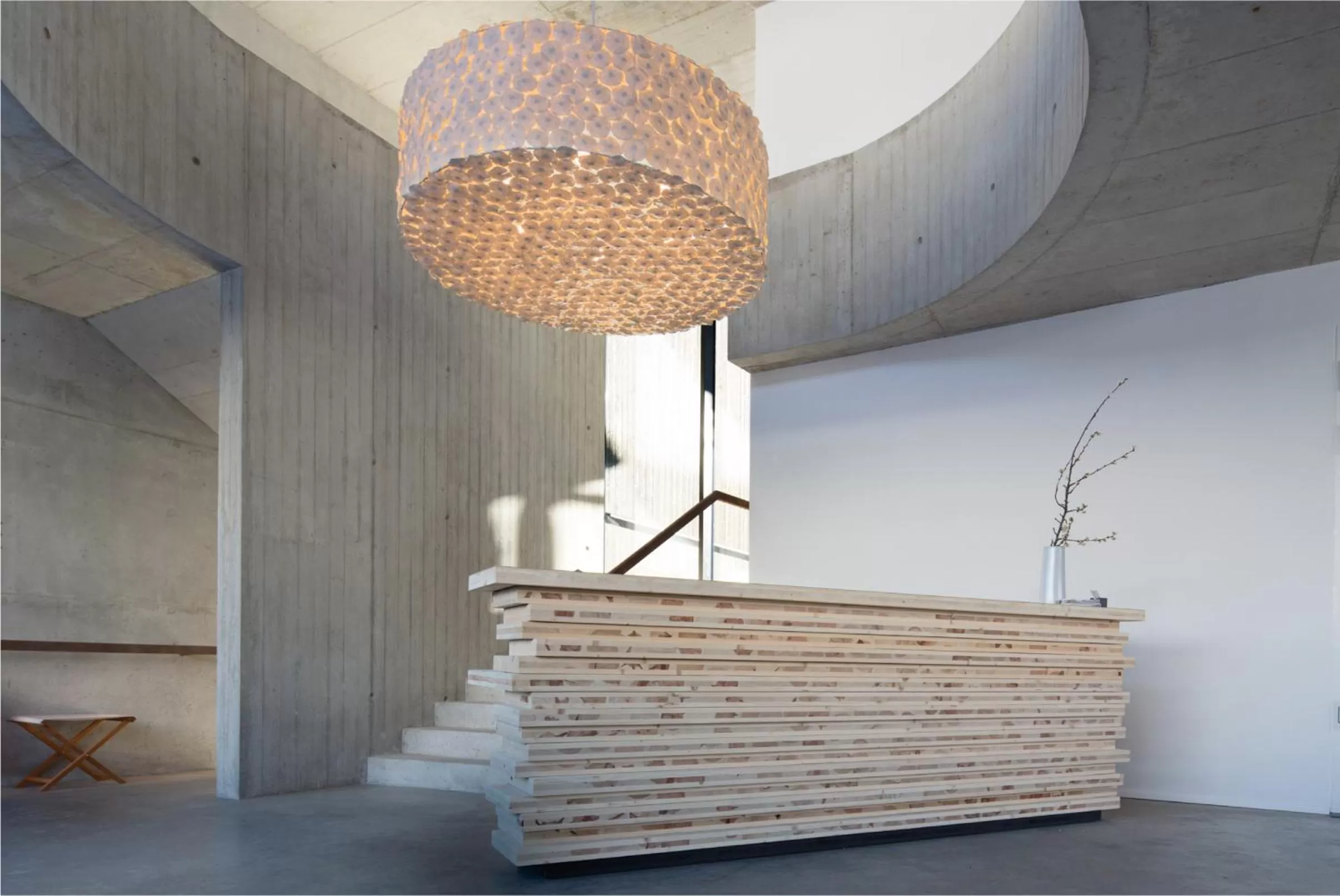 Facade/entrance in quartier - über Nacht in besonderer Architektur