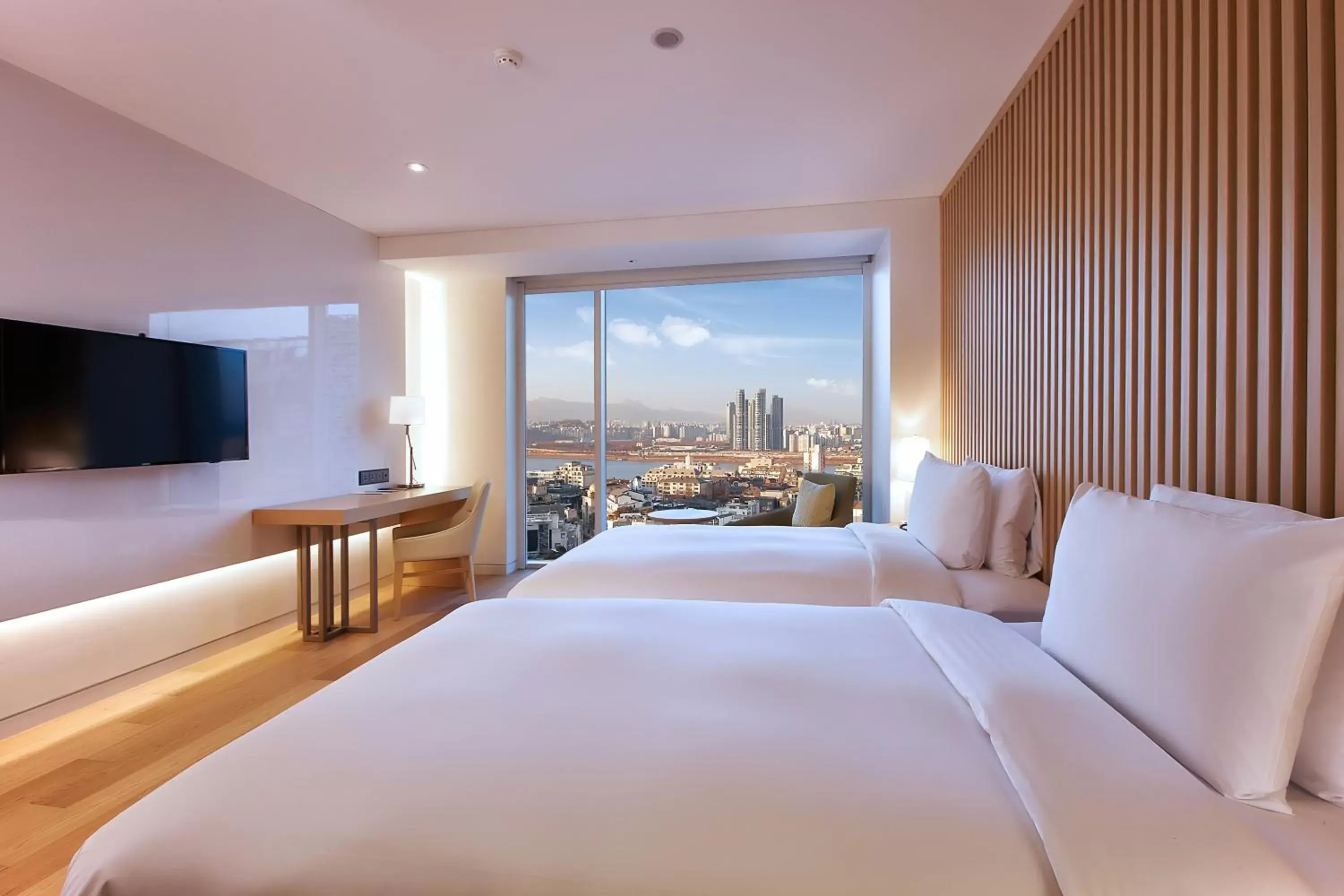 Bed in Hotel Entra Gangnam