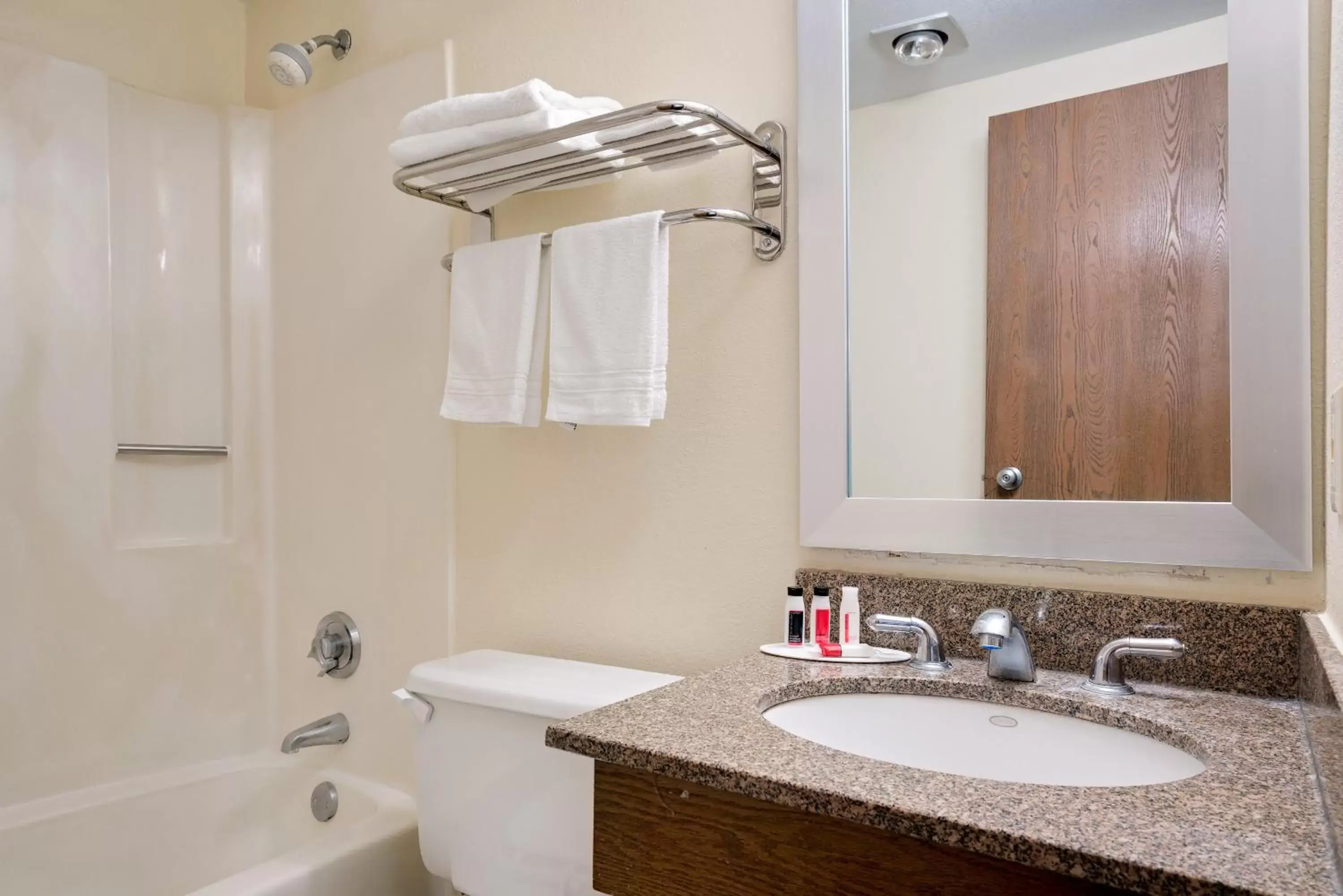 Bathroom in Days Inn by Wyndham Mounds View Twin Cities North