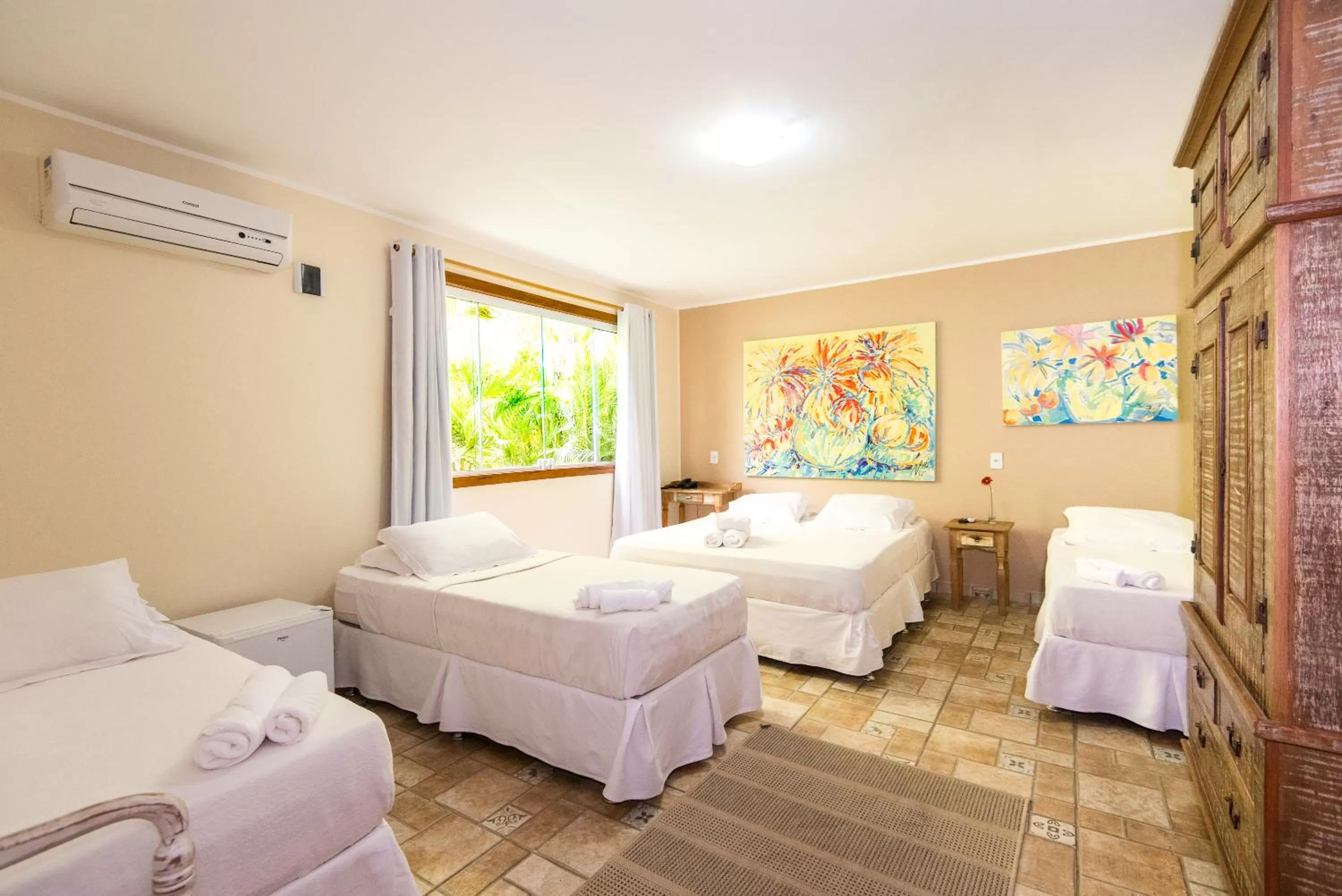 Bed in Pousada La Dolce Vita