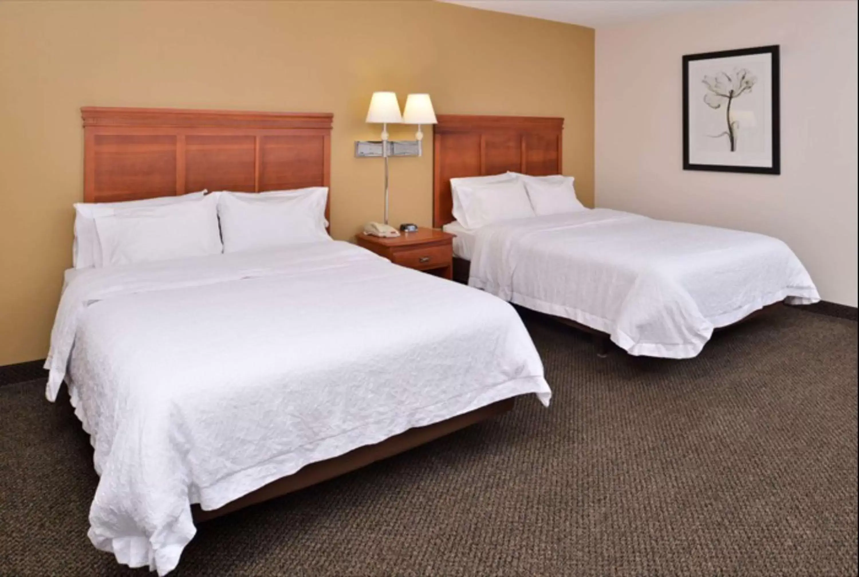 Bed in Hampton Inn & Suites Richmond