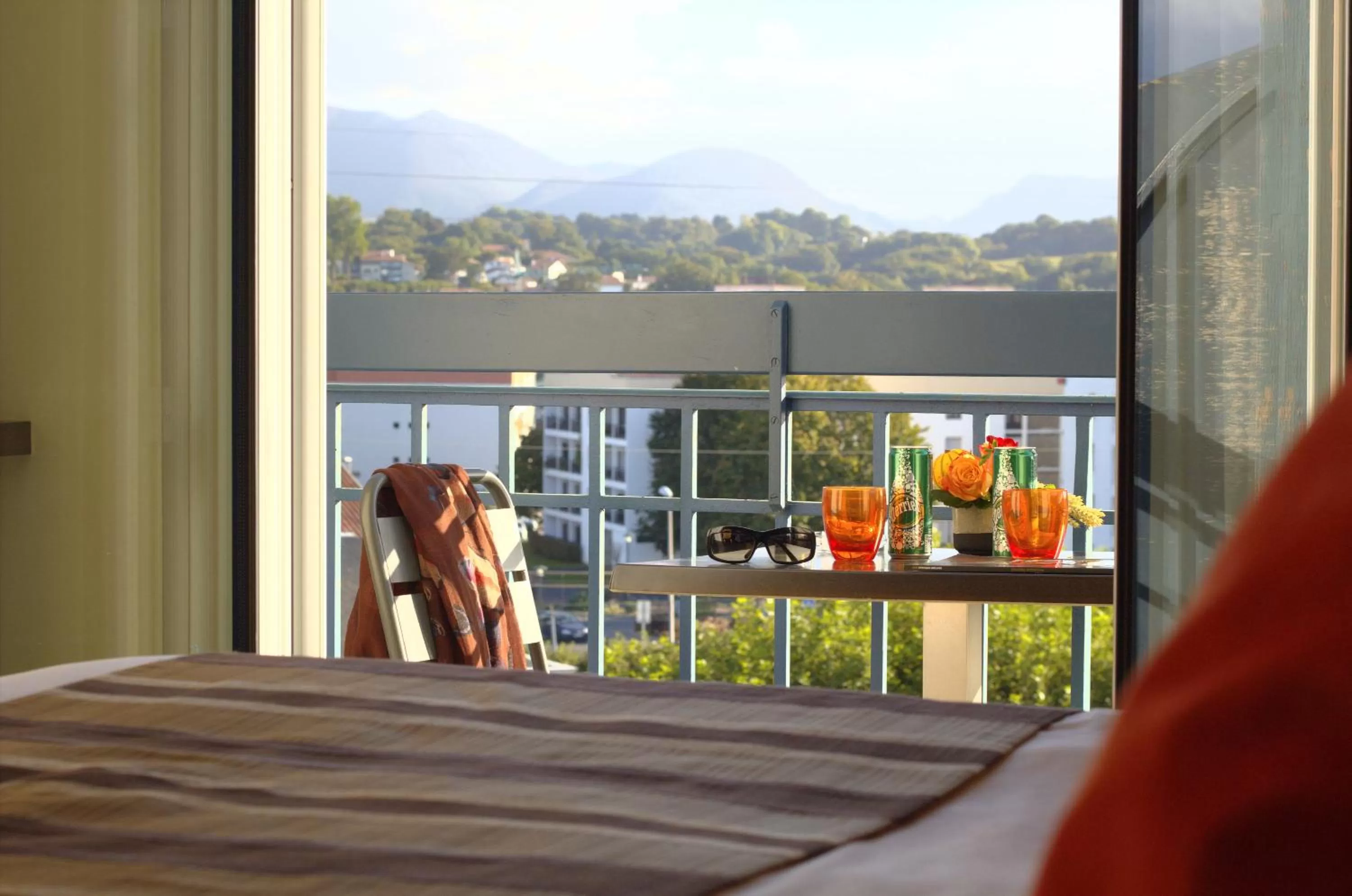 Balcony/Terrace in Hotel Le Relais Saint-Jacques