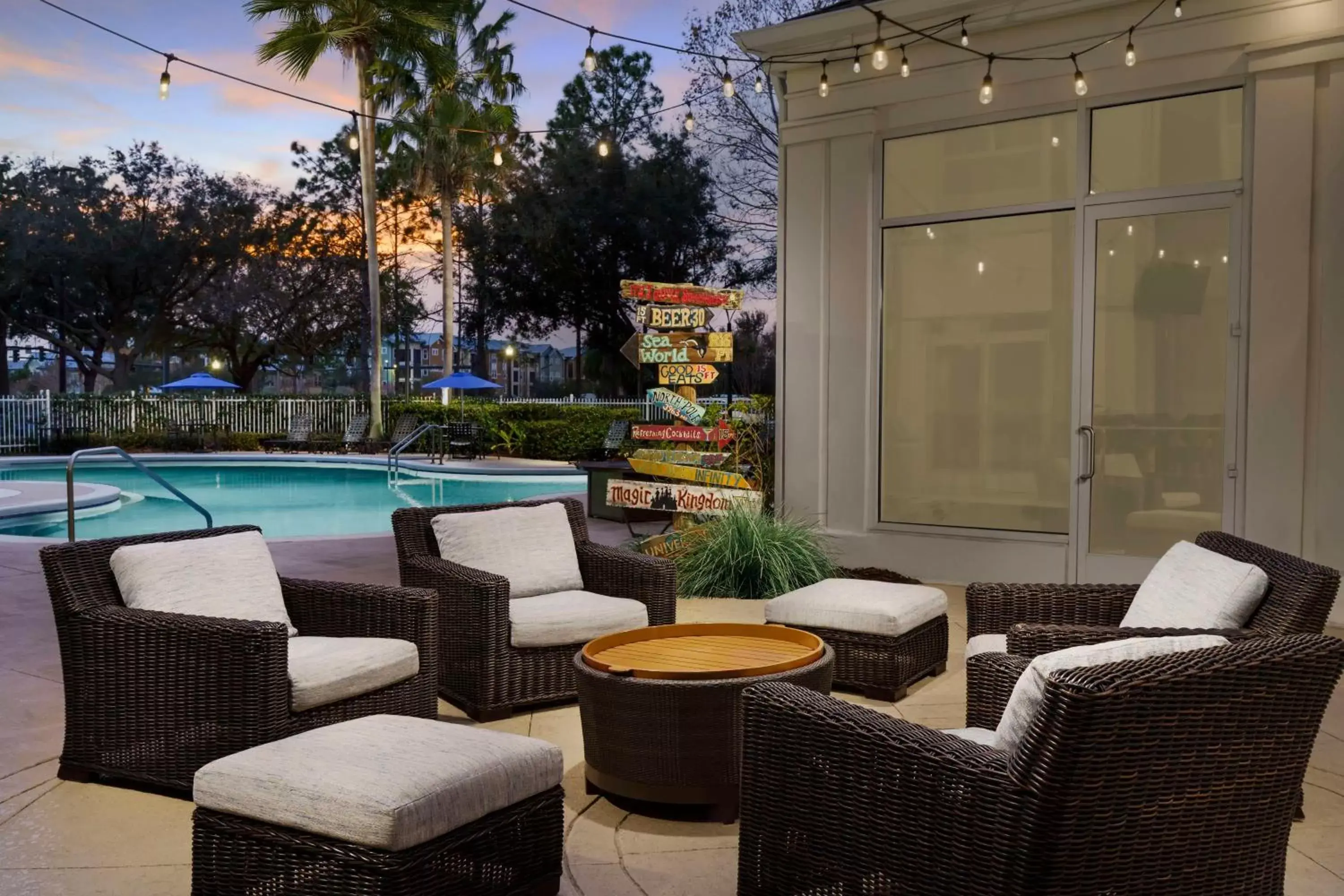 Pool view, Swimming Pool in Hilton Garden Inn Orlando at SeaWorld