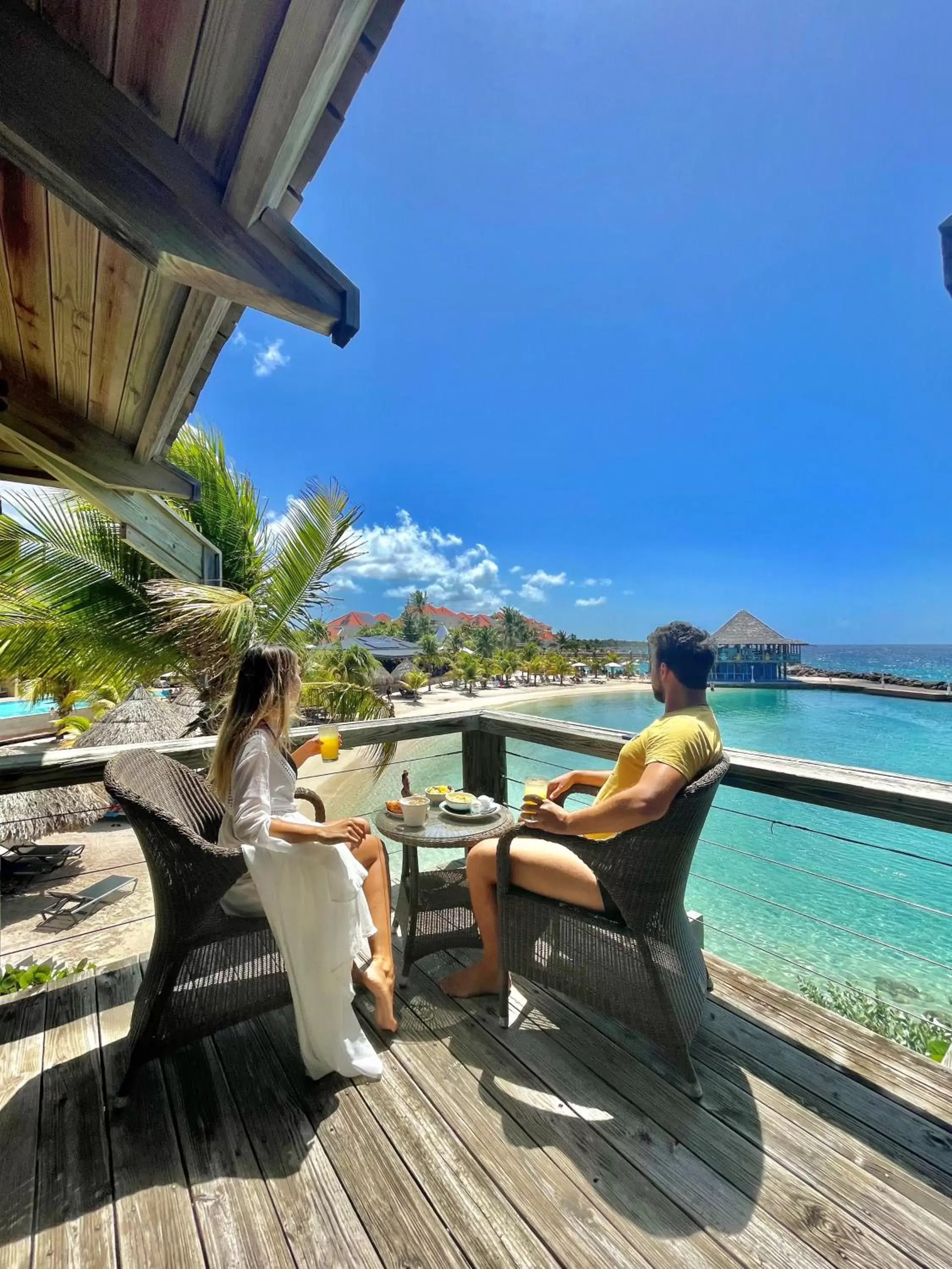 People in Curacao Avila Beach Hotel