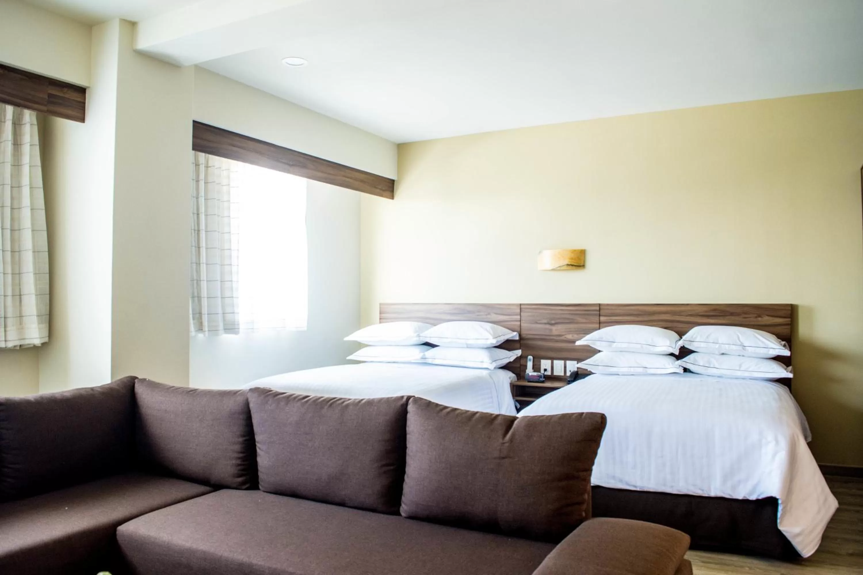 Decorative detail, Bed in Crown Victoria Hotel