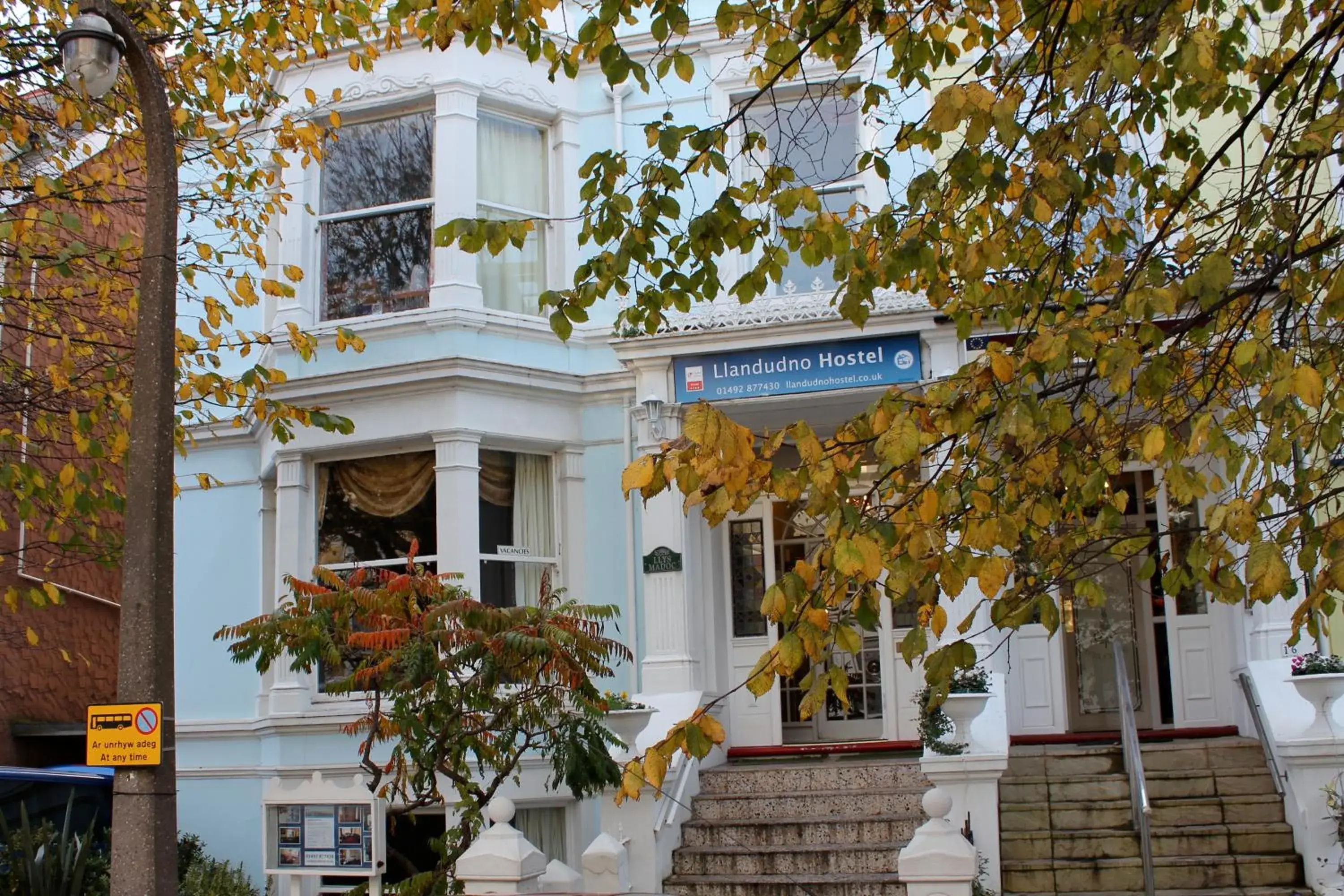 Facade/entrance in Llandudno Hostel Facade/entrance in Llandudno Hostel
