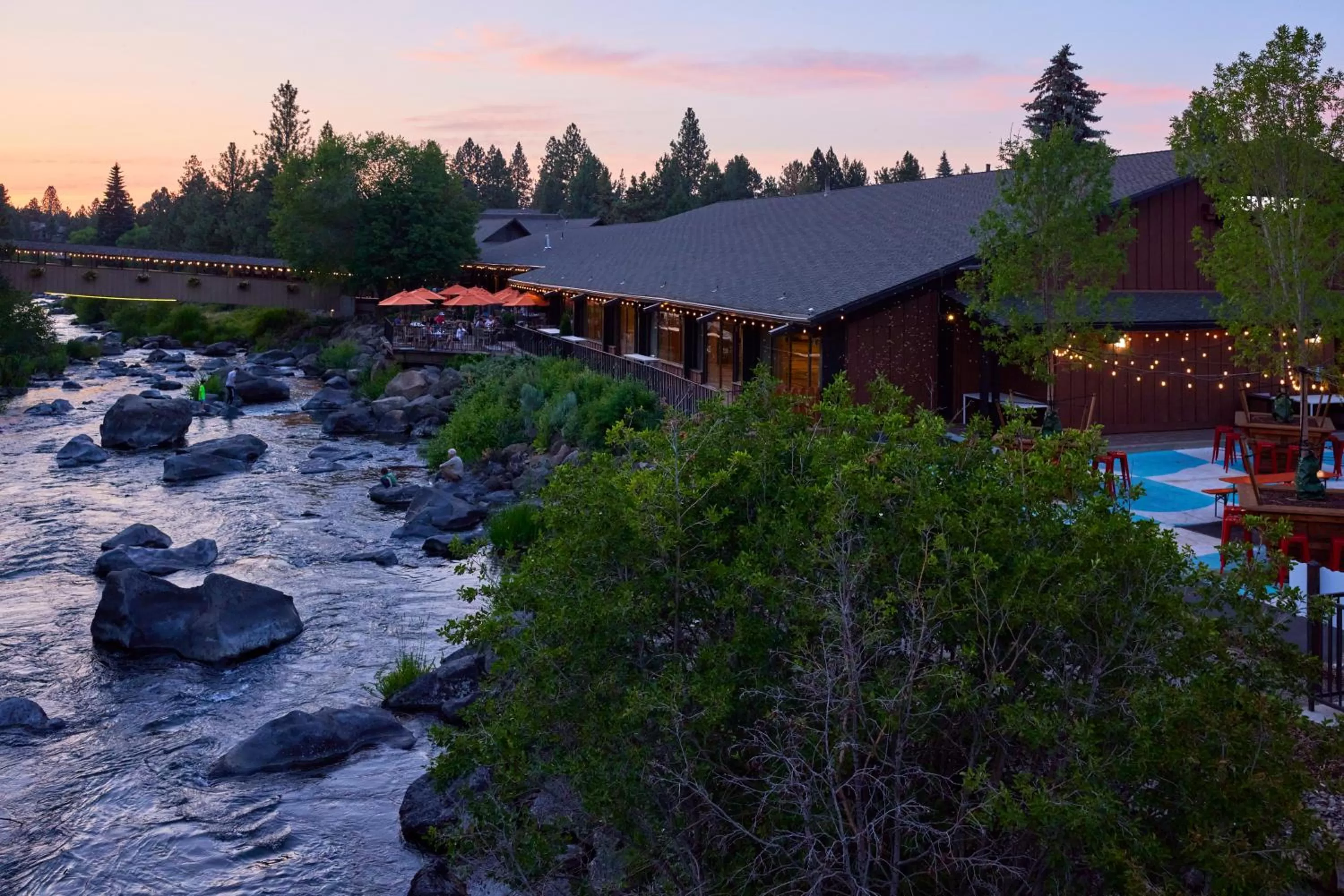River view in Riverhouse Lodge