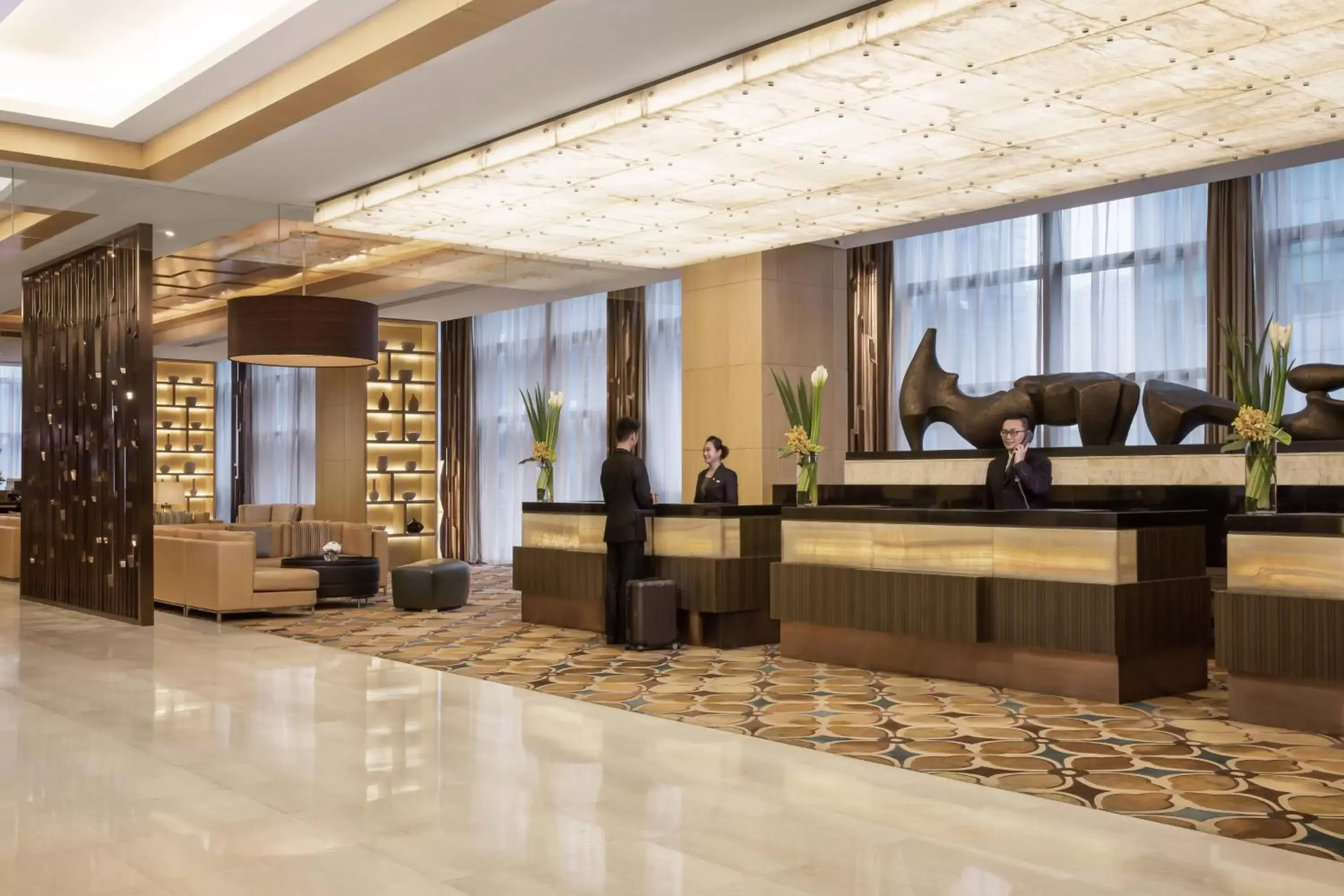 Lobby or reception, Lobby/Reception in Courtyard by Marriott Suzhou
