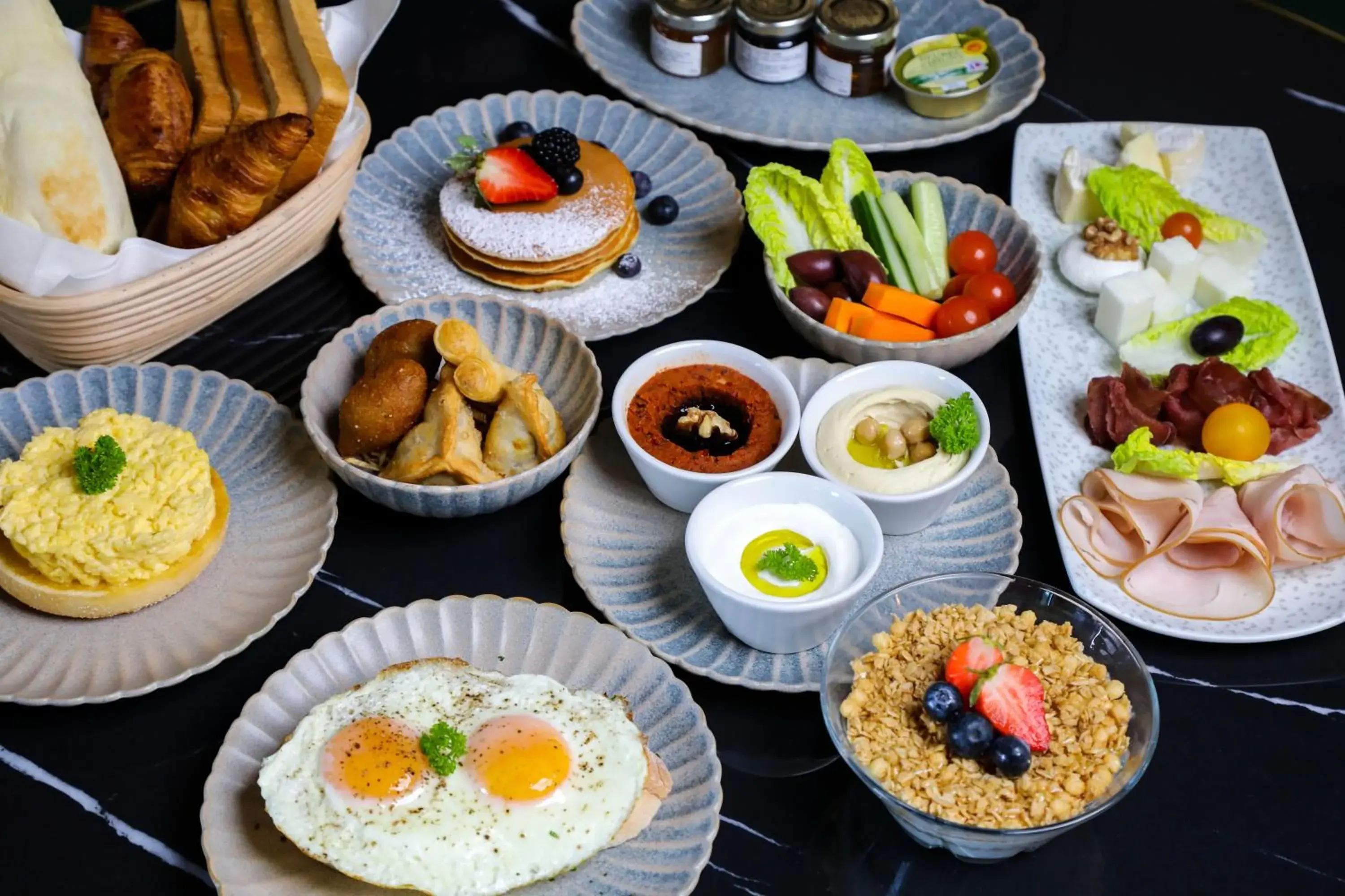 Breakfast in Katara Hills Doha, Lxr Hotels & Resorts Breakfast in Katara Hills Doha, Lxr Hotels & Resorts