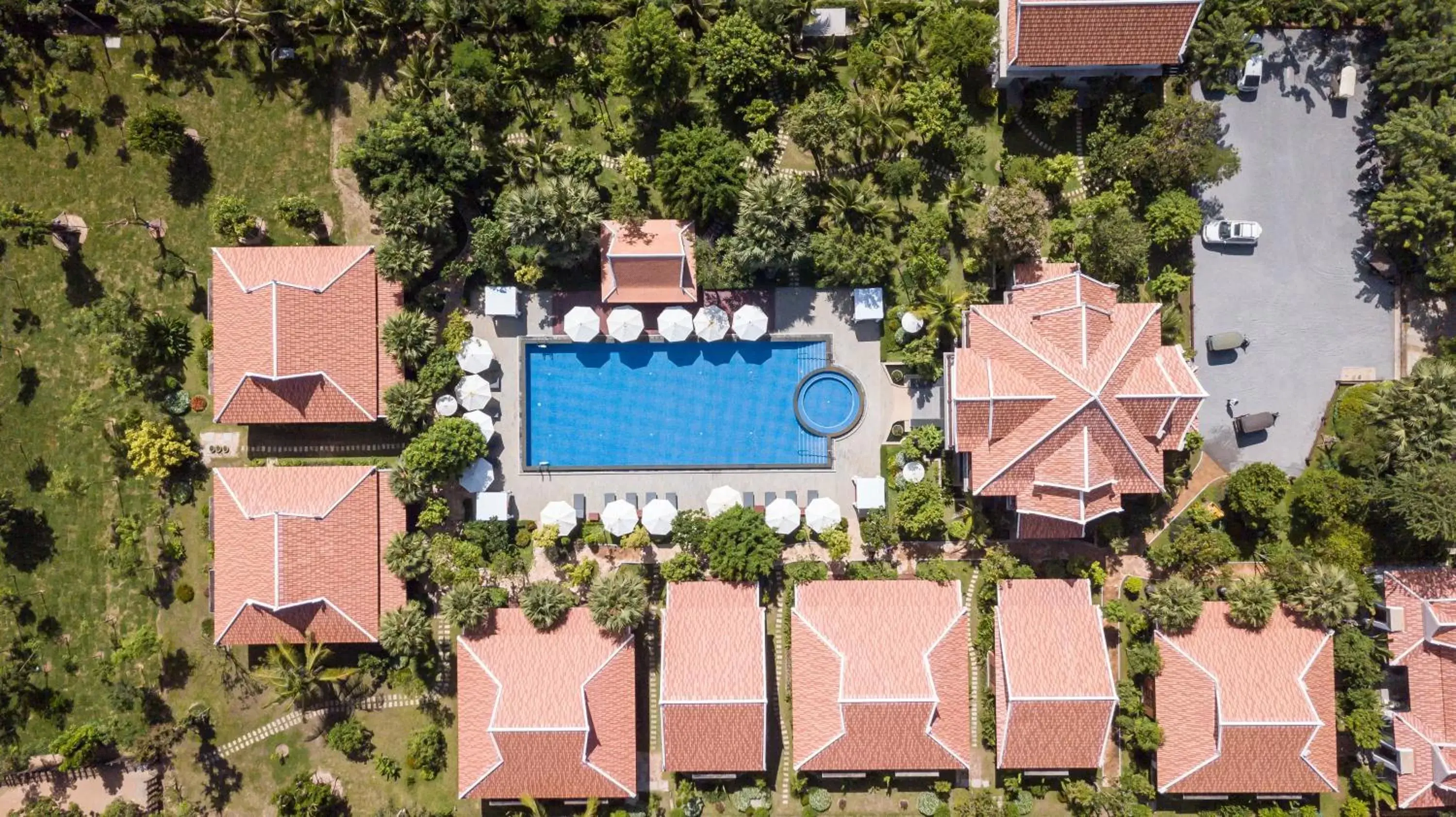 View (from property/room), Bird's-eye View in Angkor Privilege Resort & Spa