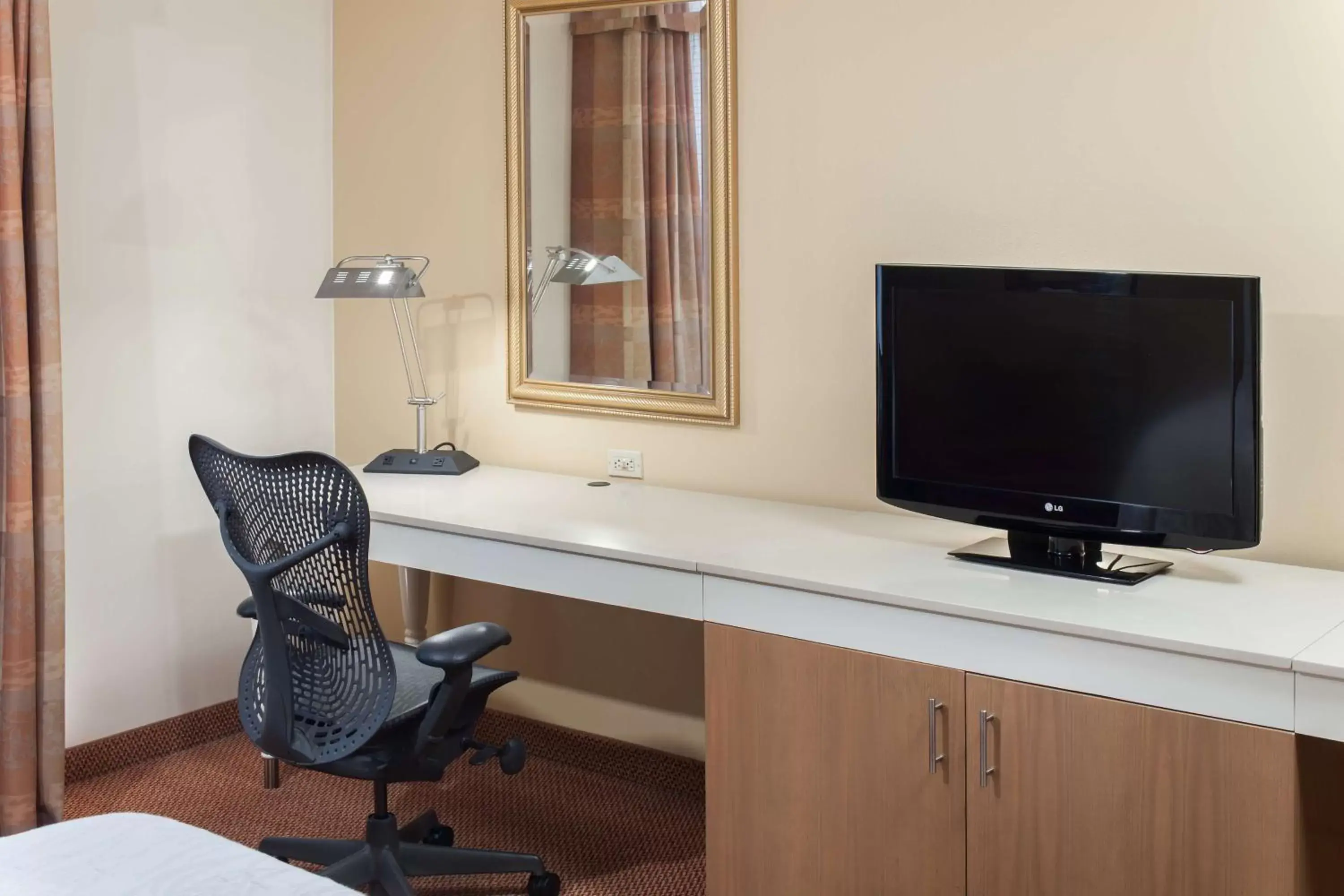 Bedroom, TV/Entertainment Center in Hilton Garden Inn McAllen Airport