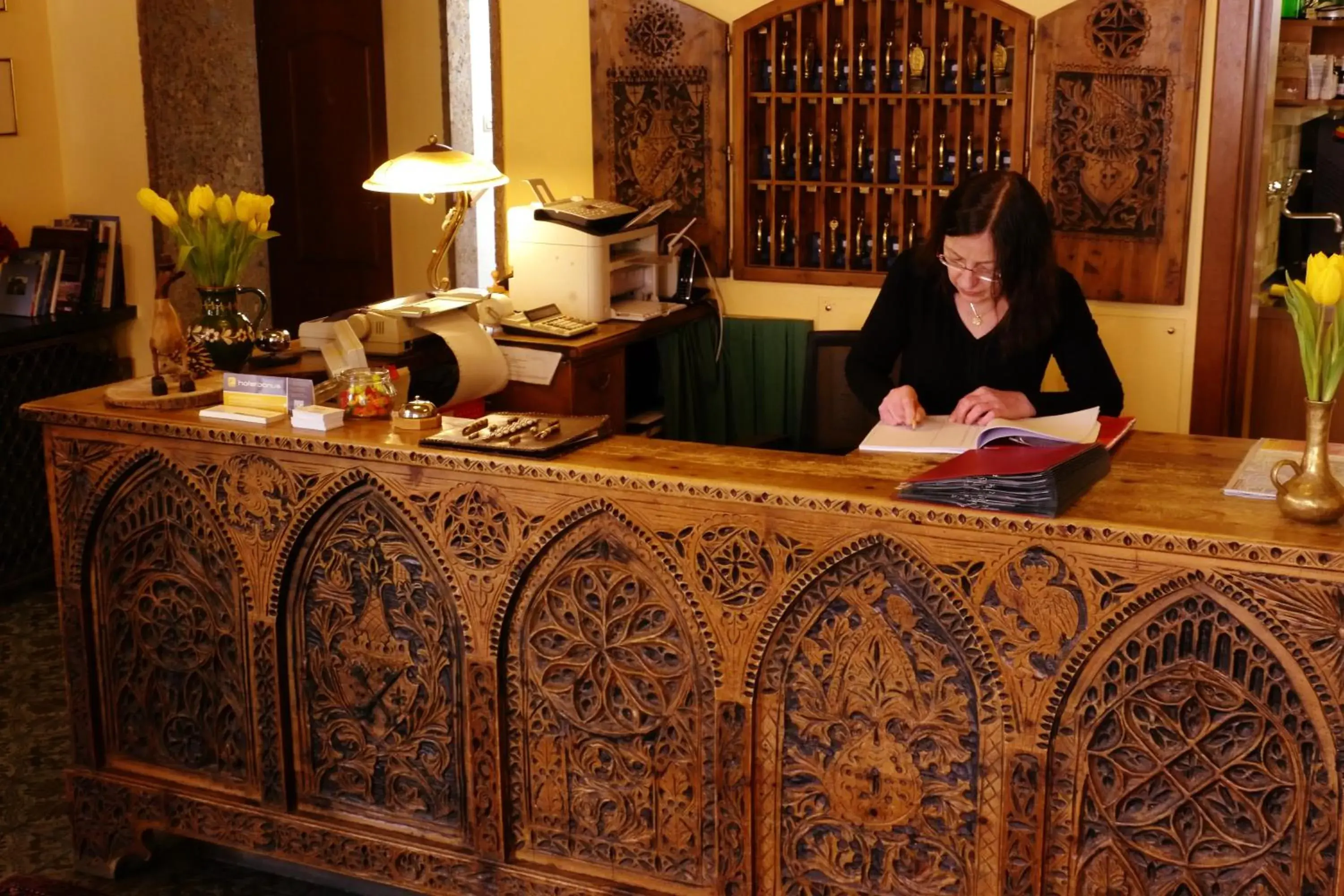 Lobby or reception, Staff in Hotel Hohenstauffen