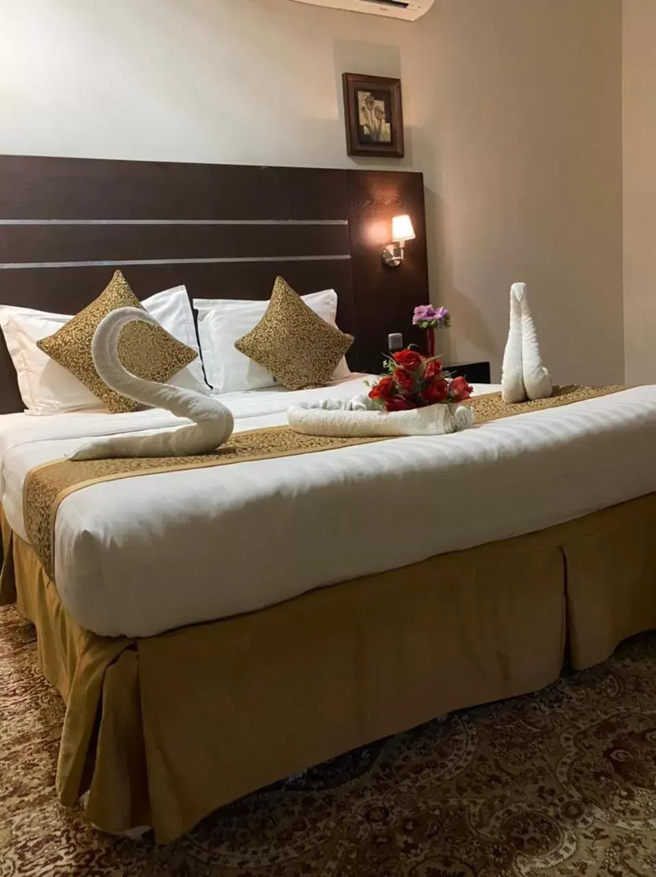 Bed in Rest Night Hotel Suites- - AL Nafal