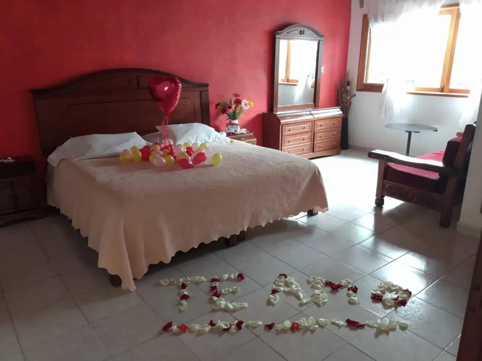 Bed in Posada Temazcal Santo Domingo