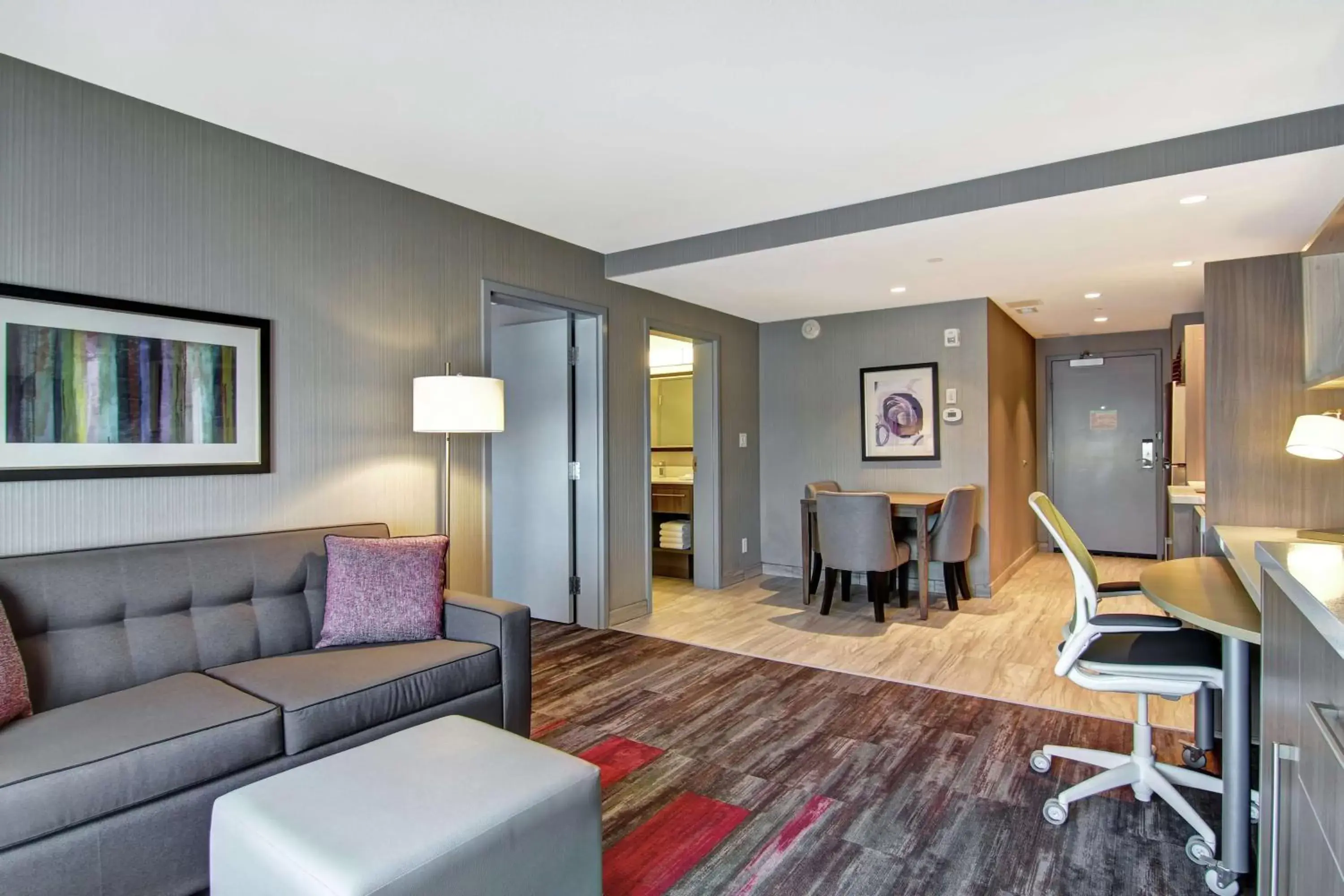 Bedroom, Seating Area in Home2 Suites By Hilton Edmonton South