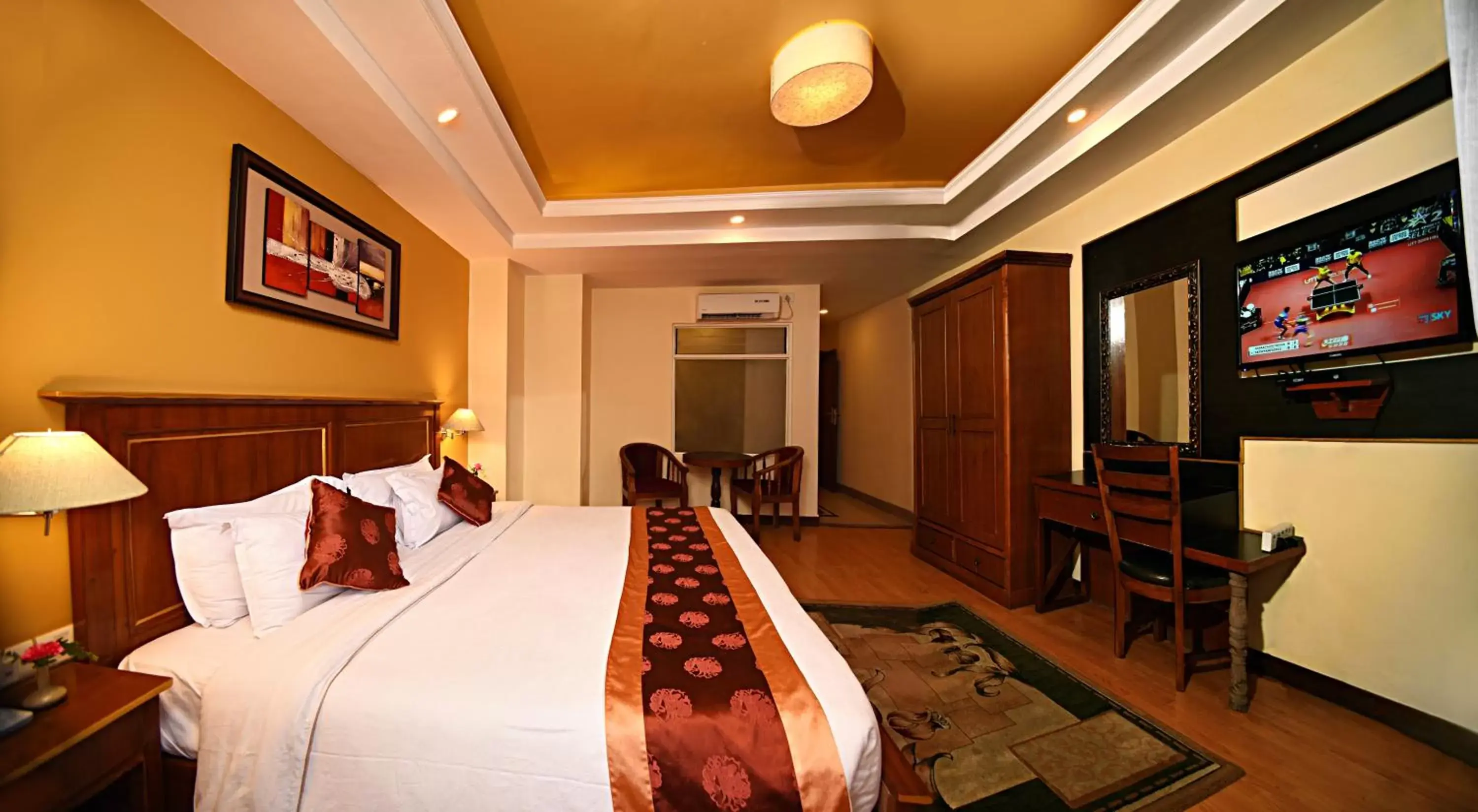 Bedroom in DOM Himalaya Hotel