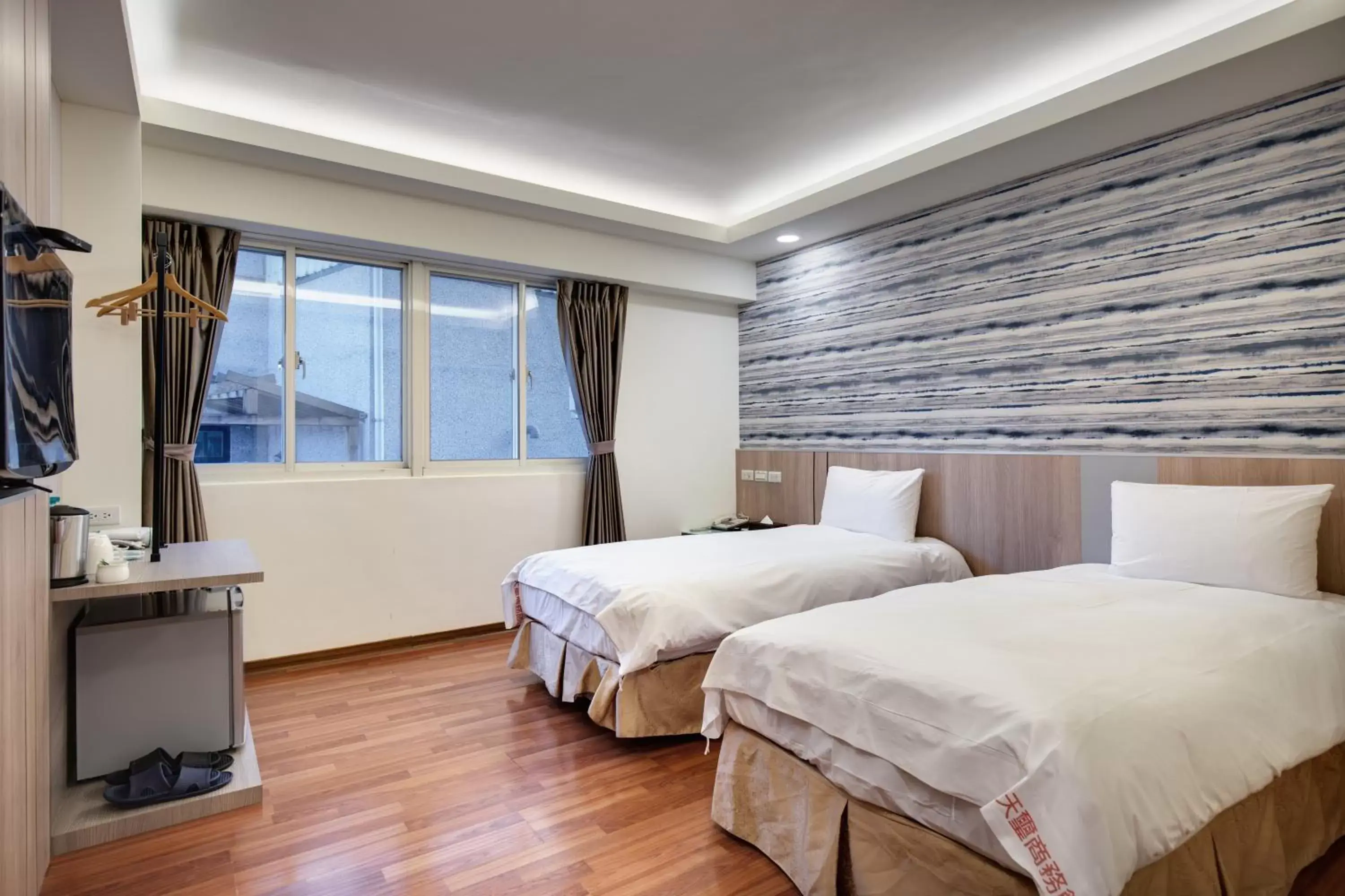 View (from property/room), Bed in 天璽商務飯店 Cullinan Hotel View (from property/room), Bed in 天璽商務飯店 Cullinan Hotel