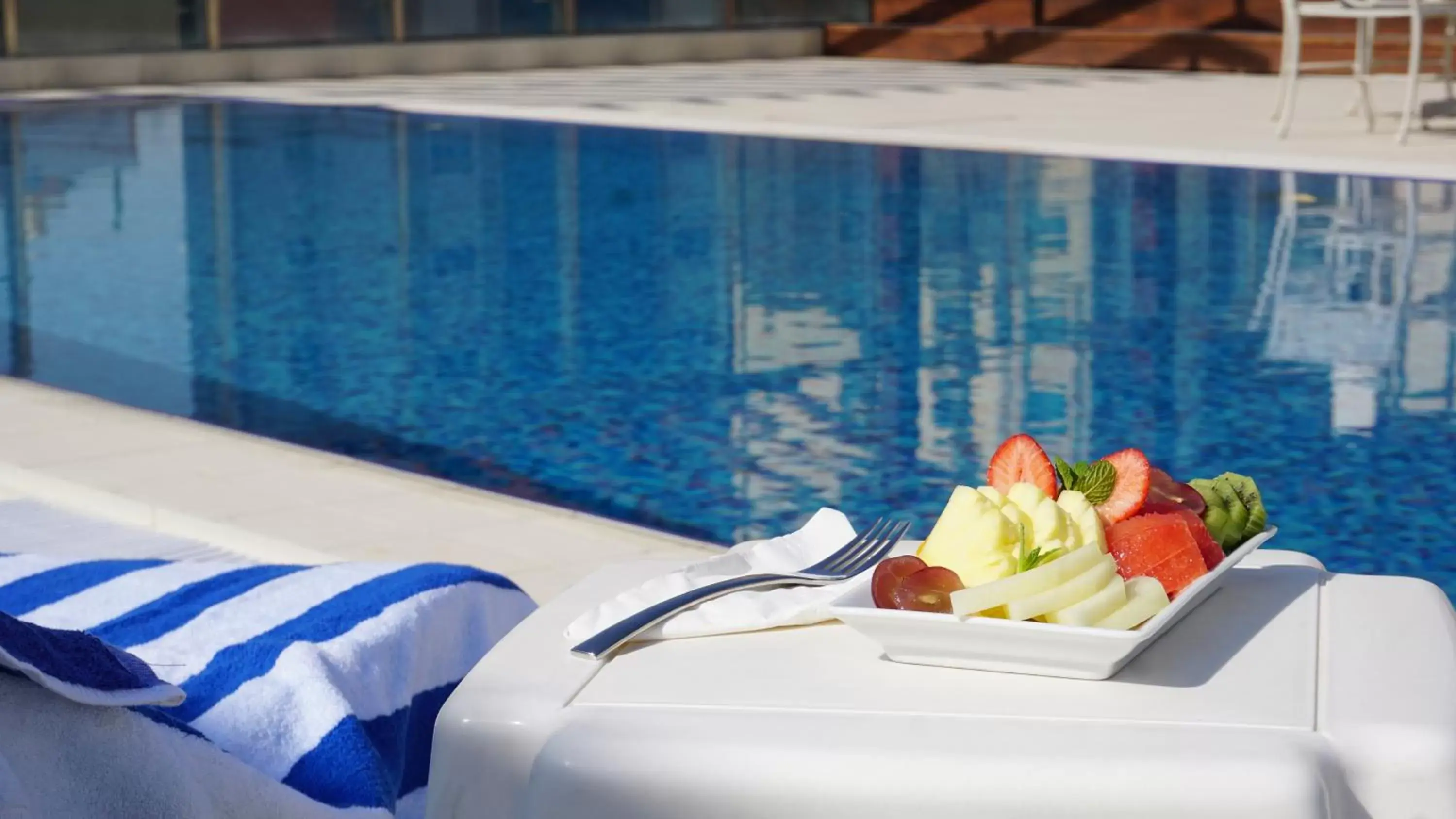 Property building in Al Kout Beach Hotel Property building in Al Kout Beach Hotel