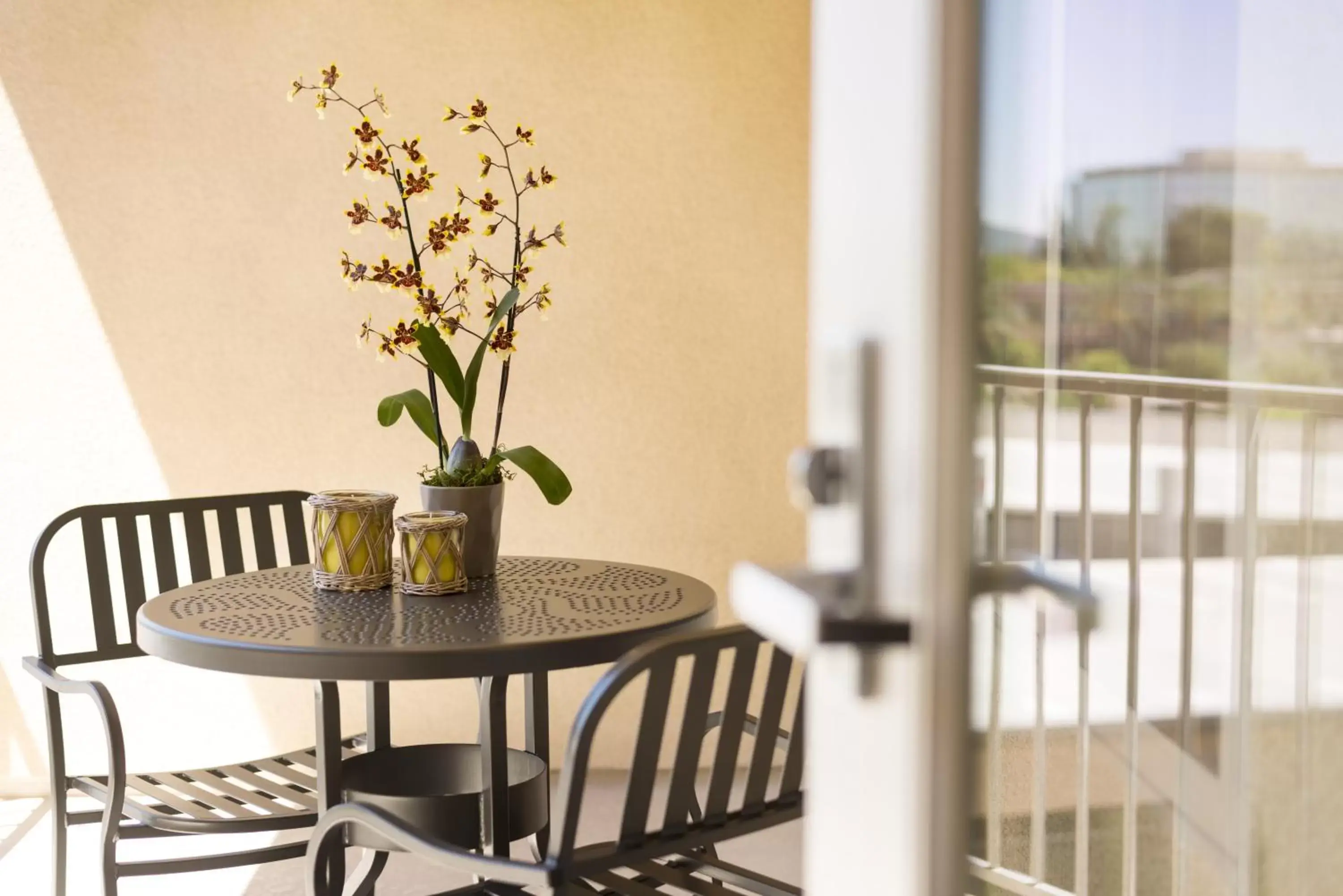 Patio, Dining Area in Ayres Hotel Orange