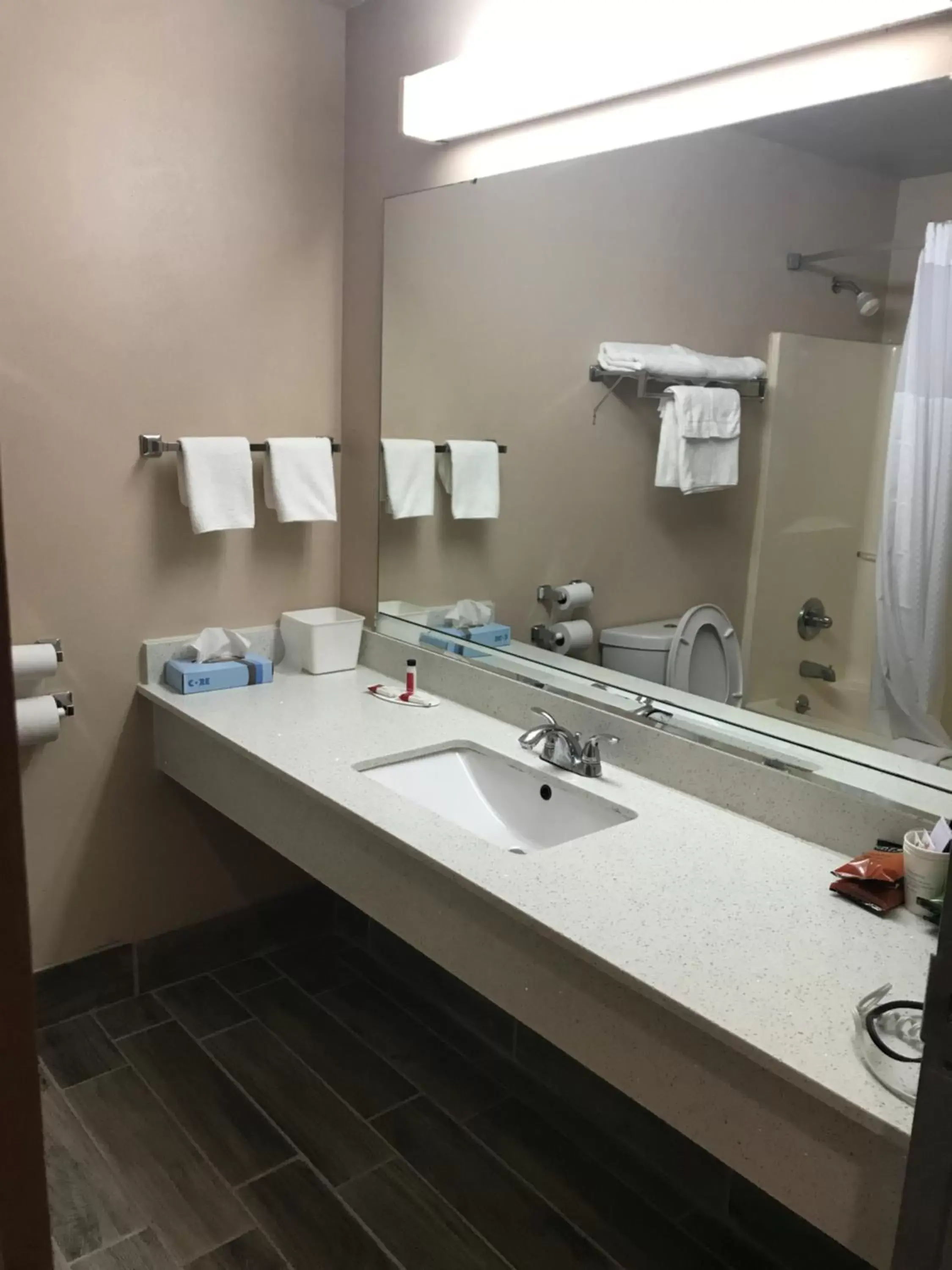 Bathroom in Days Inn by Wyndham Hillsboro