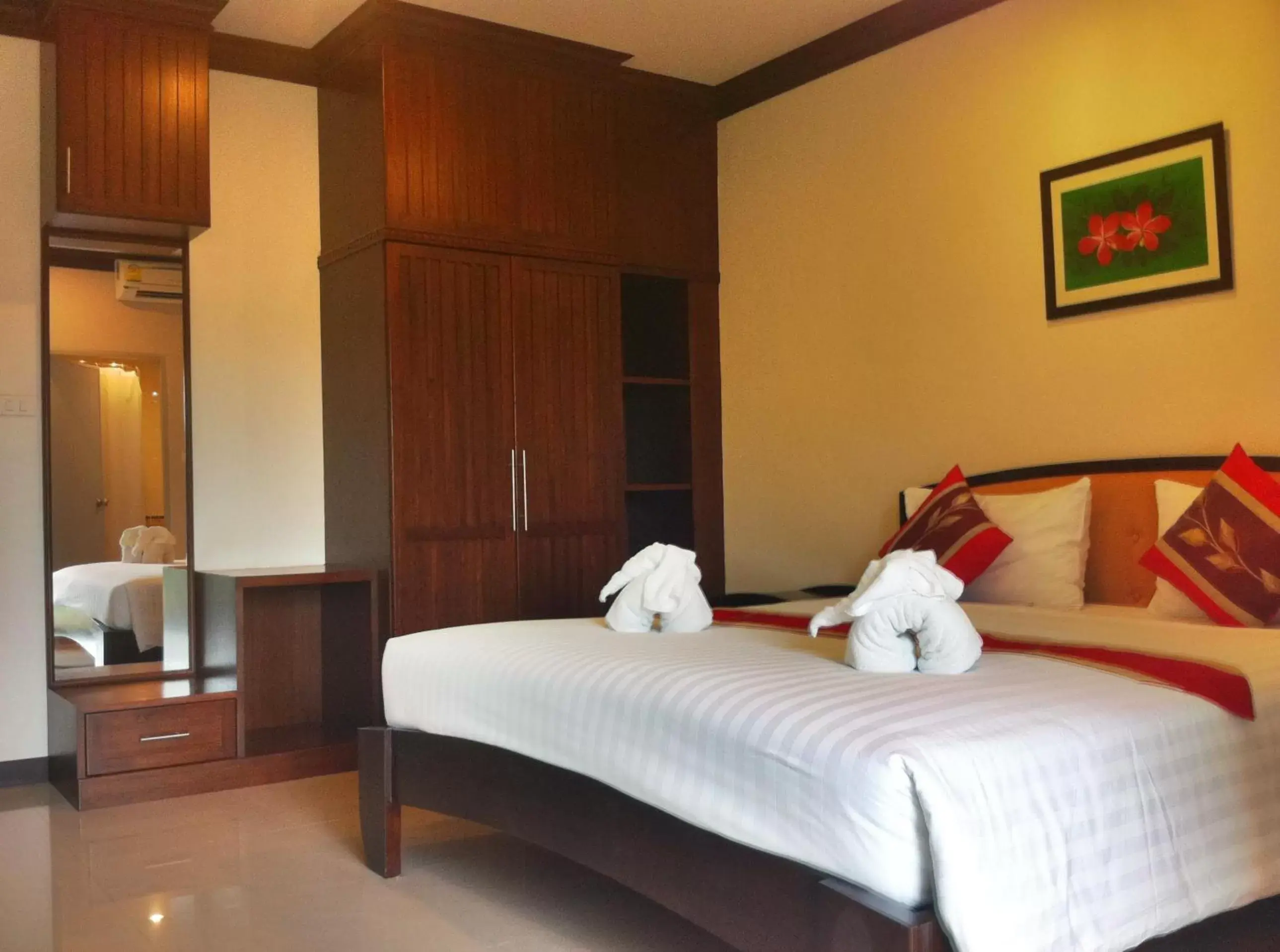 Bed in Narawan Hotel, Hua Hin