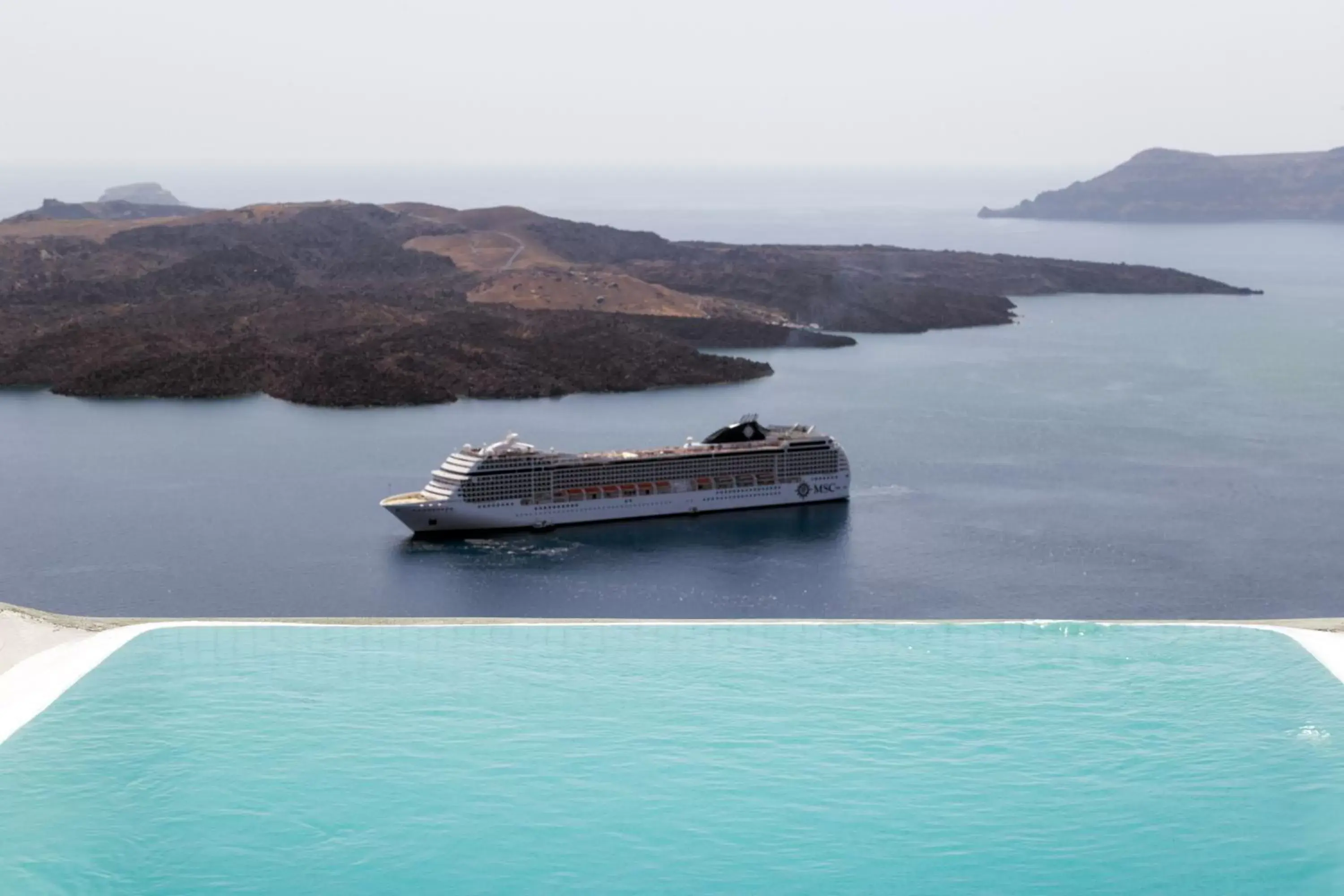 Pool view in Adamant Suites Pool view in Adamant Suites