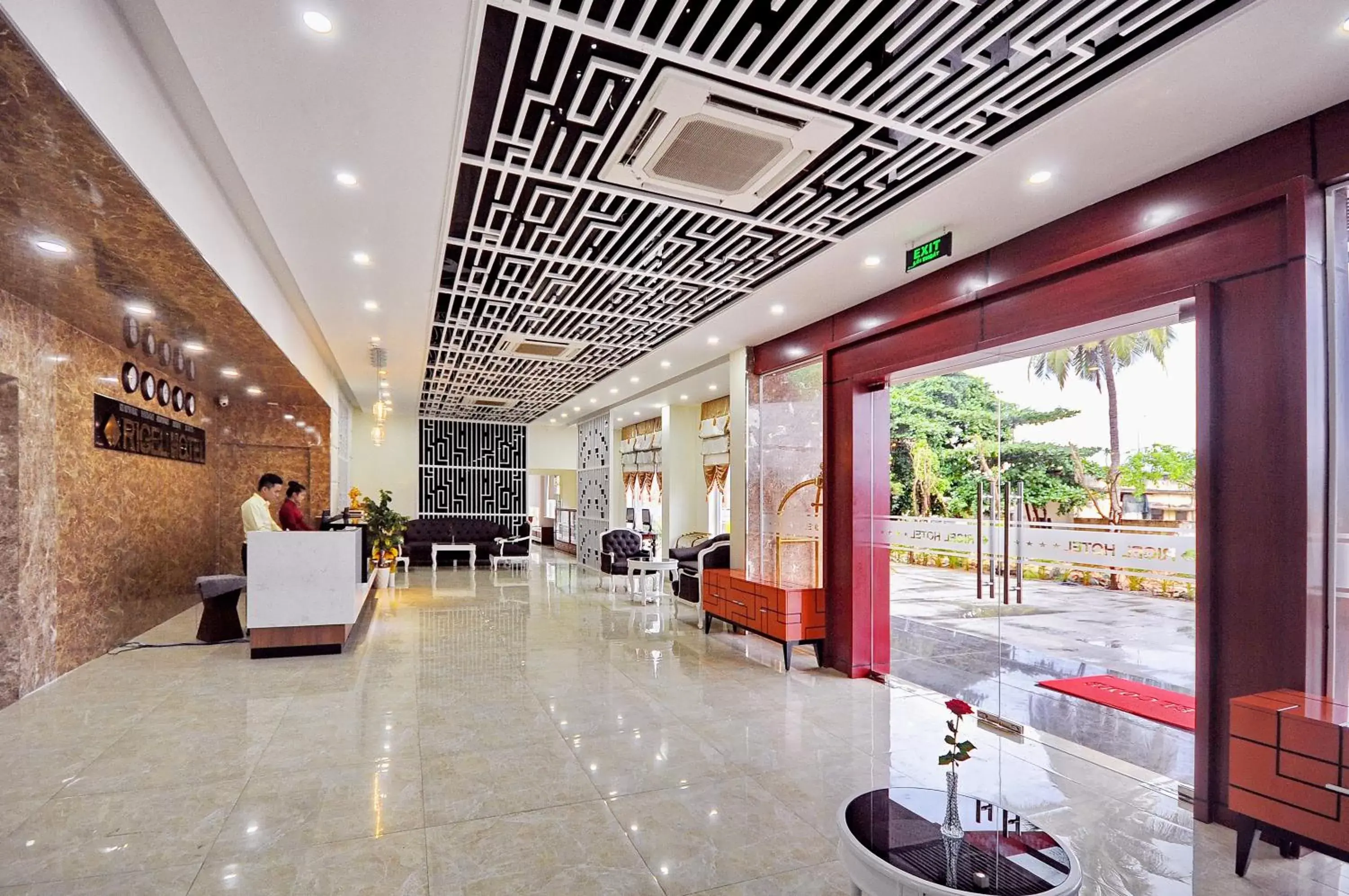 Property building, Lobby/Reception in Rigel Hotel