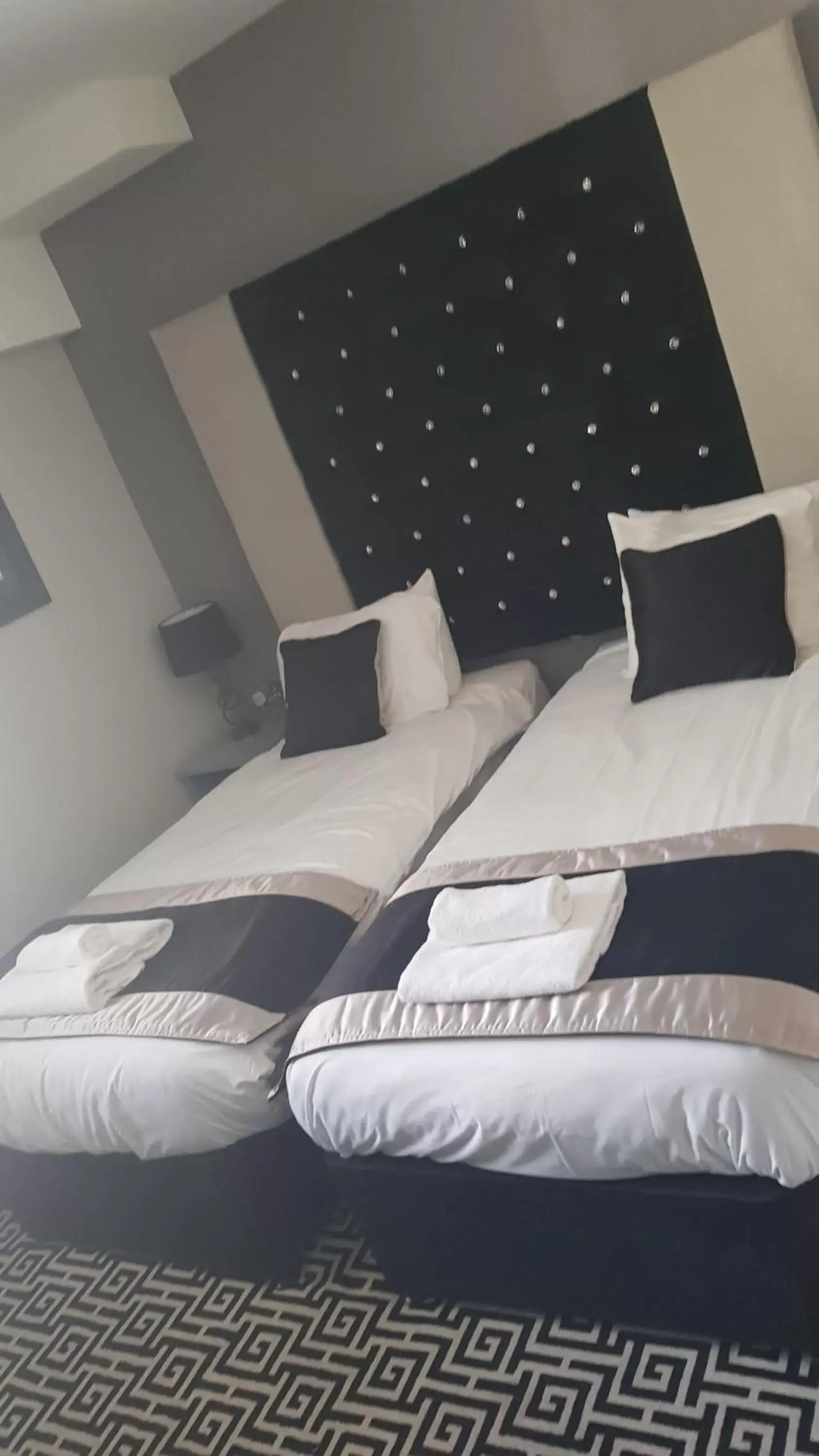 Bed in The Castle Hotel Neath